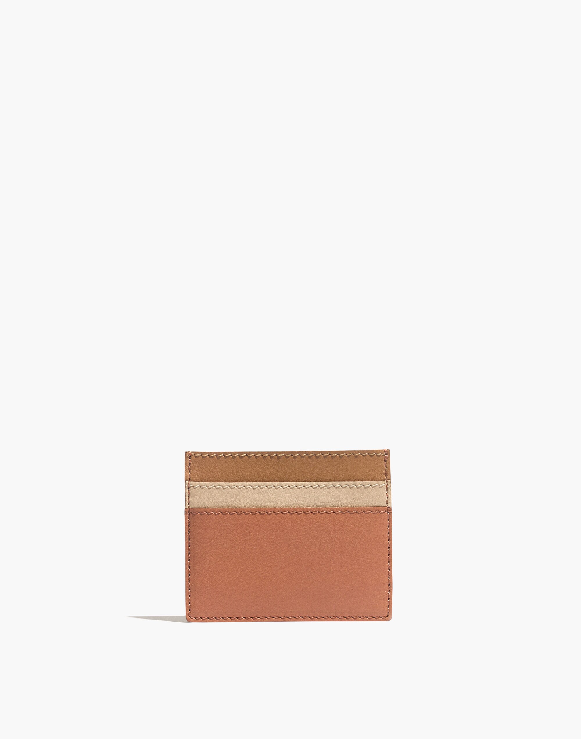 The Leather Card Case: Colorblock Edition