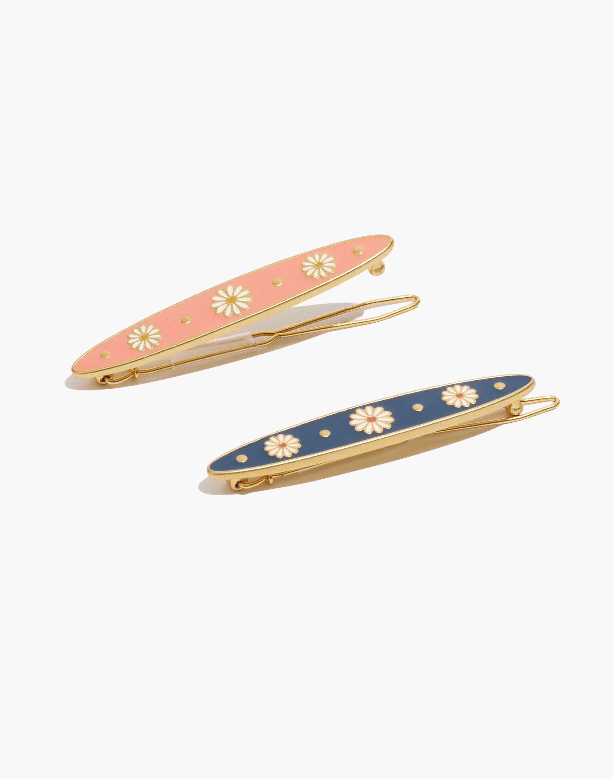 Two-Pack Daisy Delight Enamel Hair Clips | Madewell