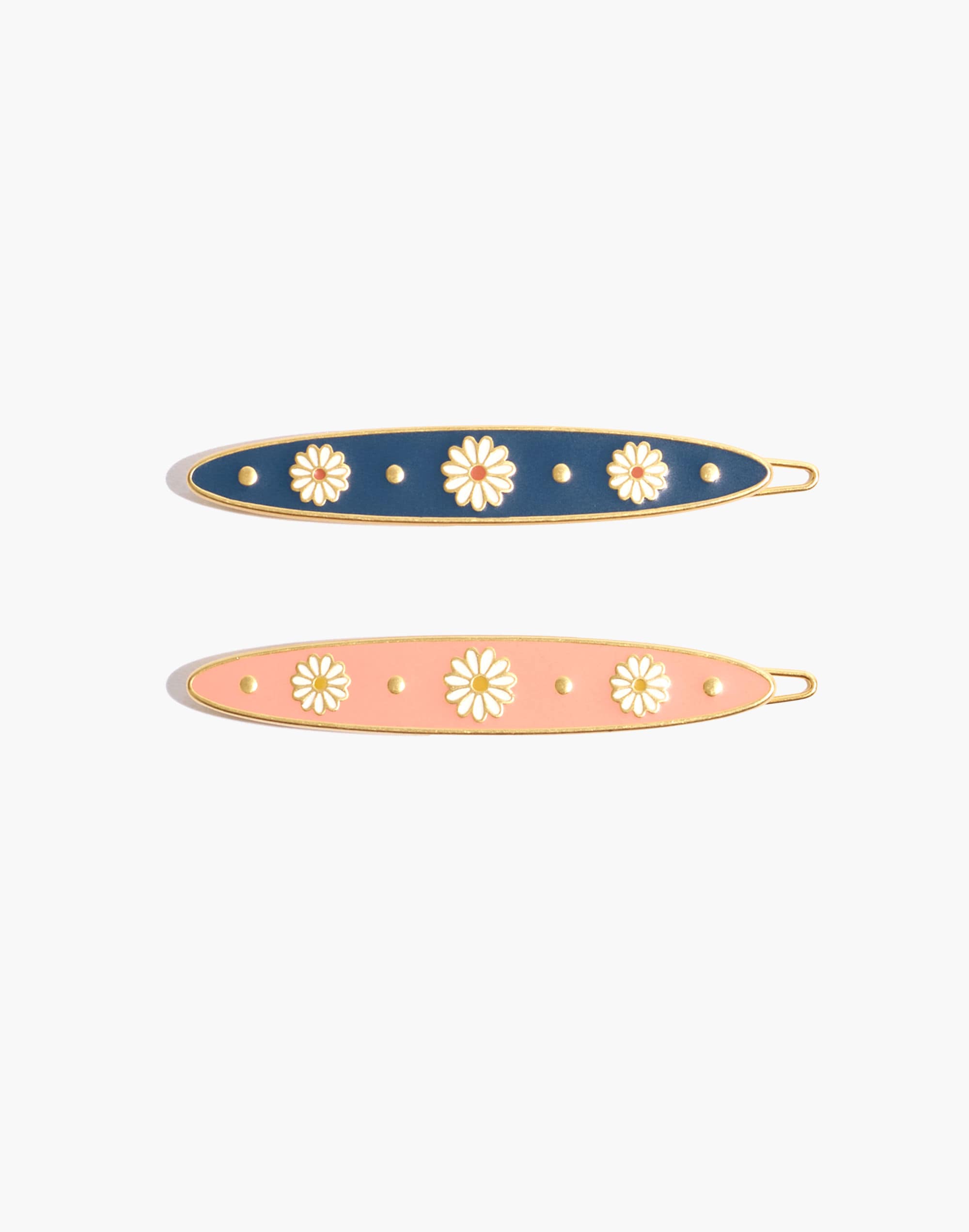 Two-Pack Daisy Delight Enamel Hair Clips | Madewell