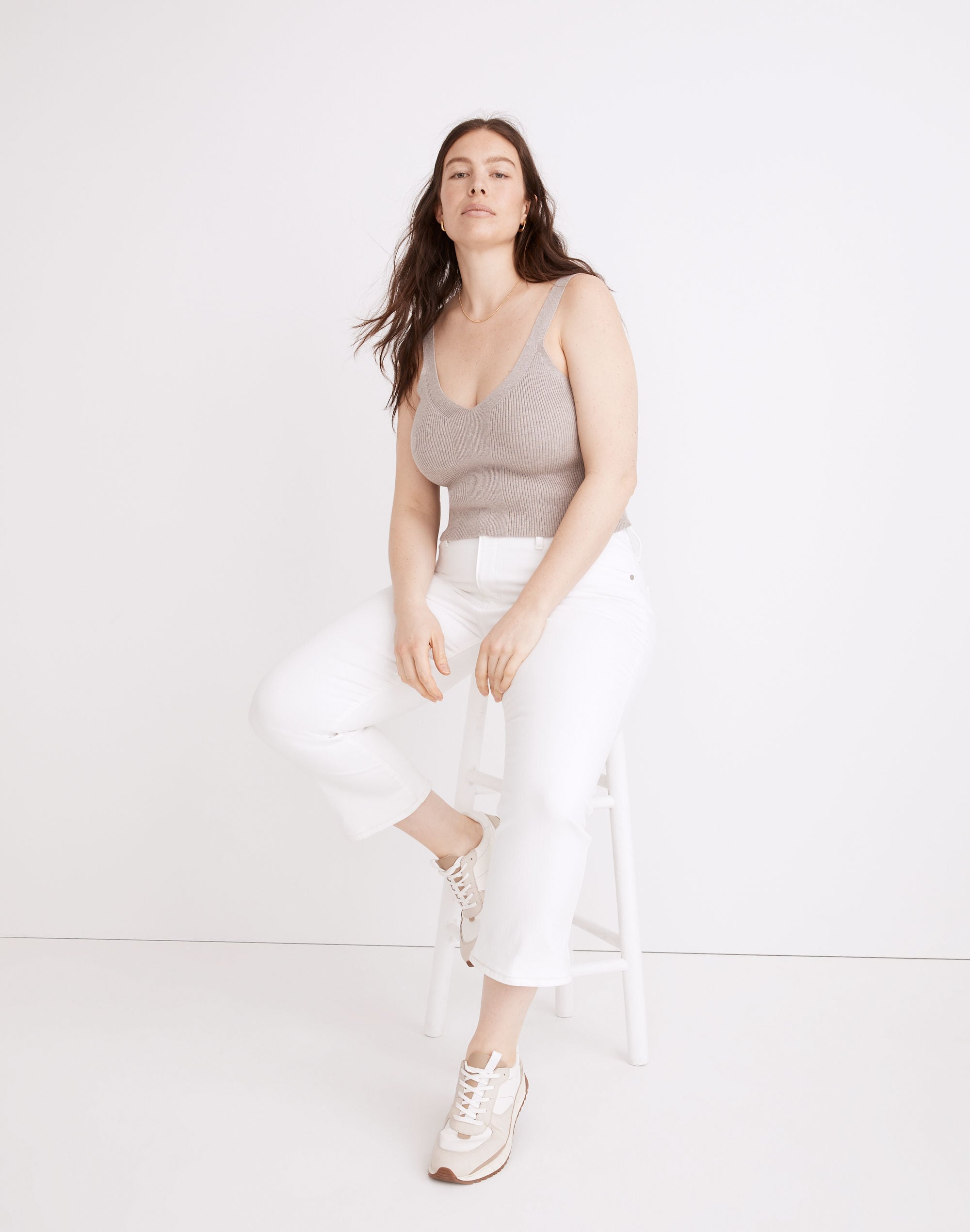 Cali Demi-Boot Jeans in Pure White | Madewell