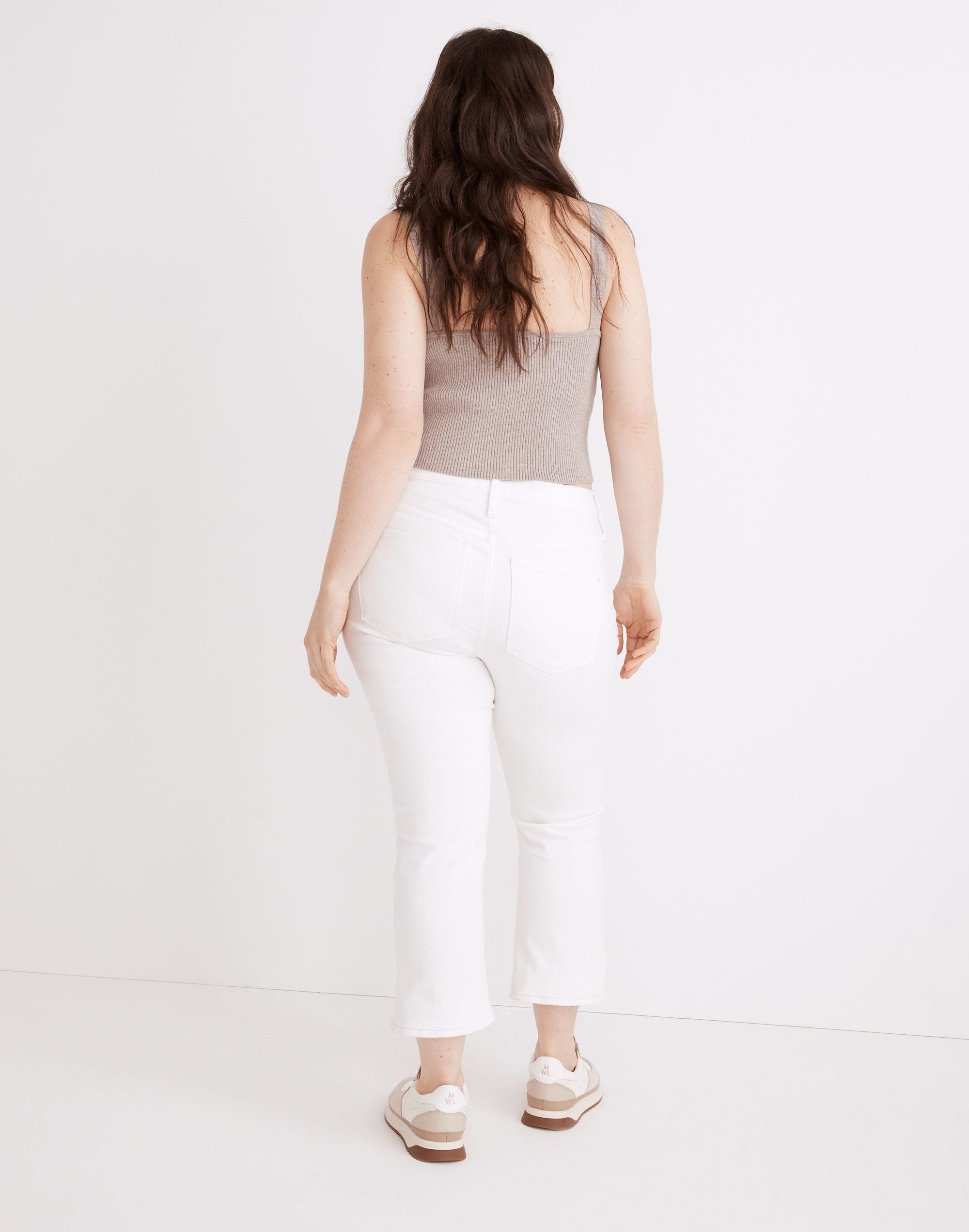 Cali Demi-Boot Jeans in Pure White | Madewell