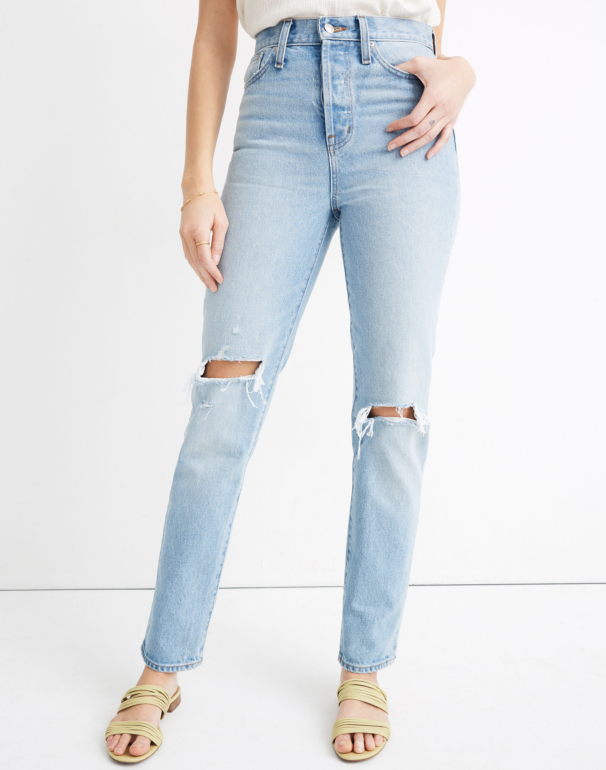 Classic Straight Full-Length Jeans in Hartsville Wash | Madewell