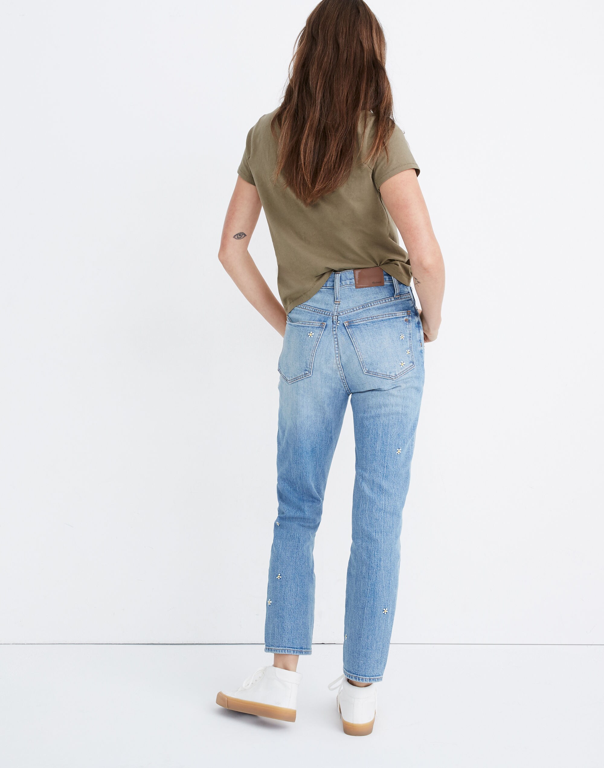 Classic Straight Jeans: Daisy Embroidered Edition | Madewell