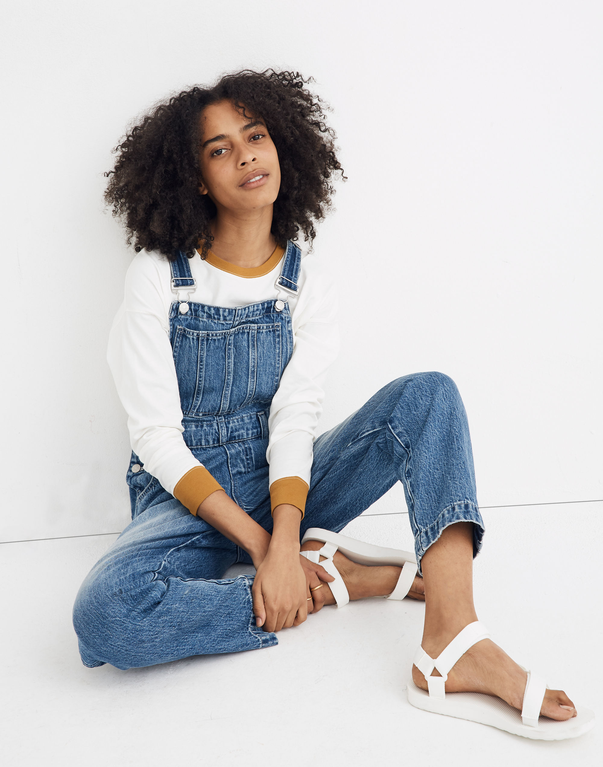 Straight-Leg Overalls Hickory Wash | Madewell