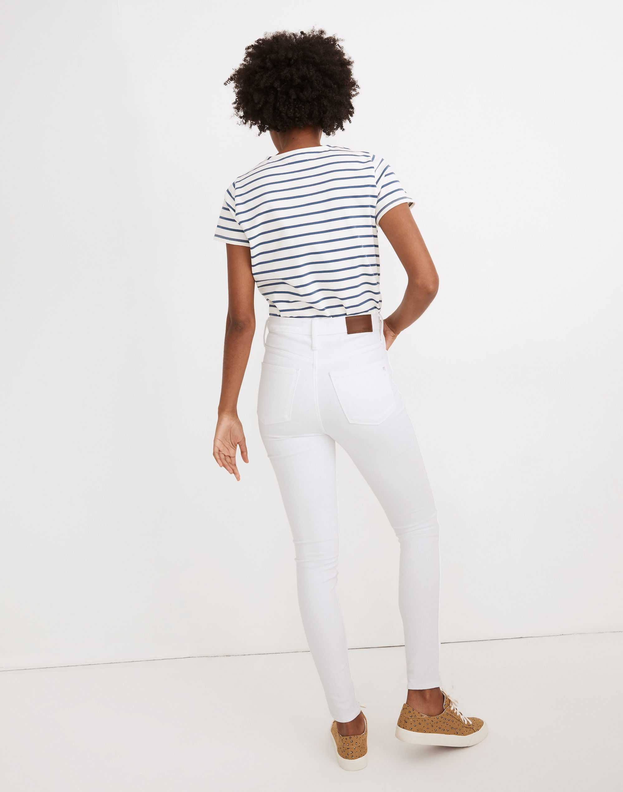 10" High-Rise Skinny Jeans in Pure White | Madewell