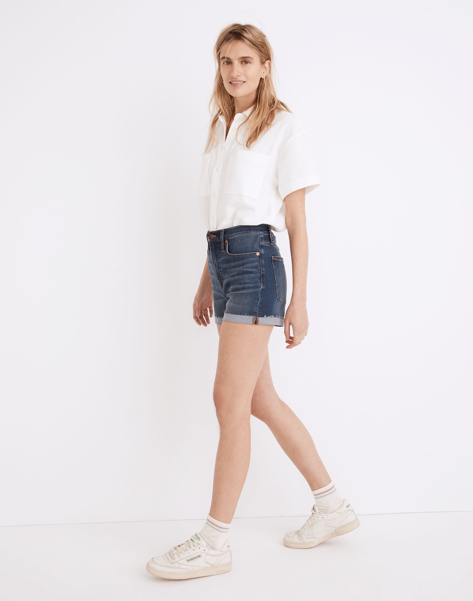 High-Rise Denim Shorts Danny Wash: TENCEL™ Edition | Madewell