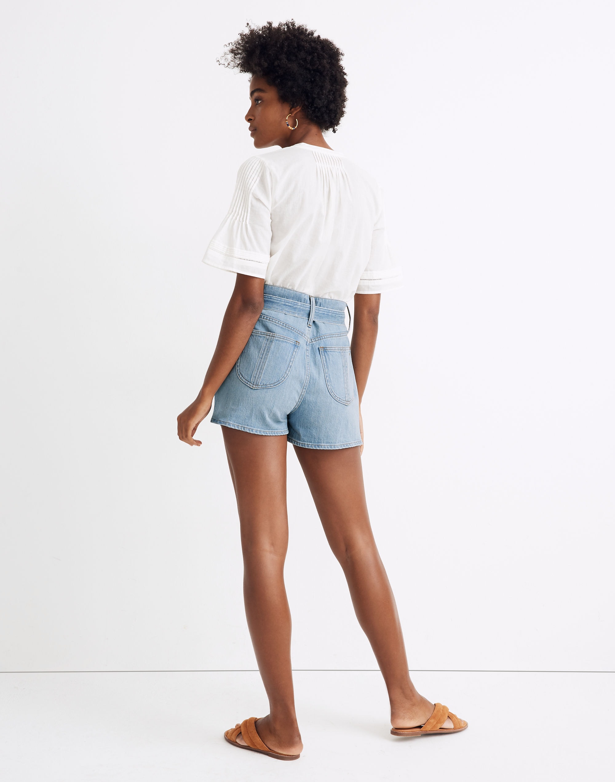 Madewell x Warm Tie High-Rise Denim Shorts | Madewell