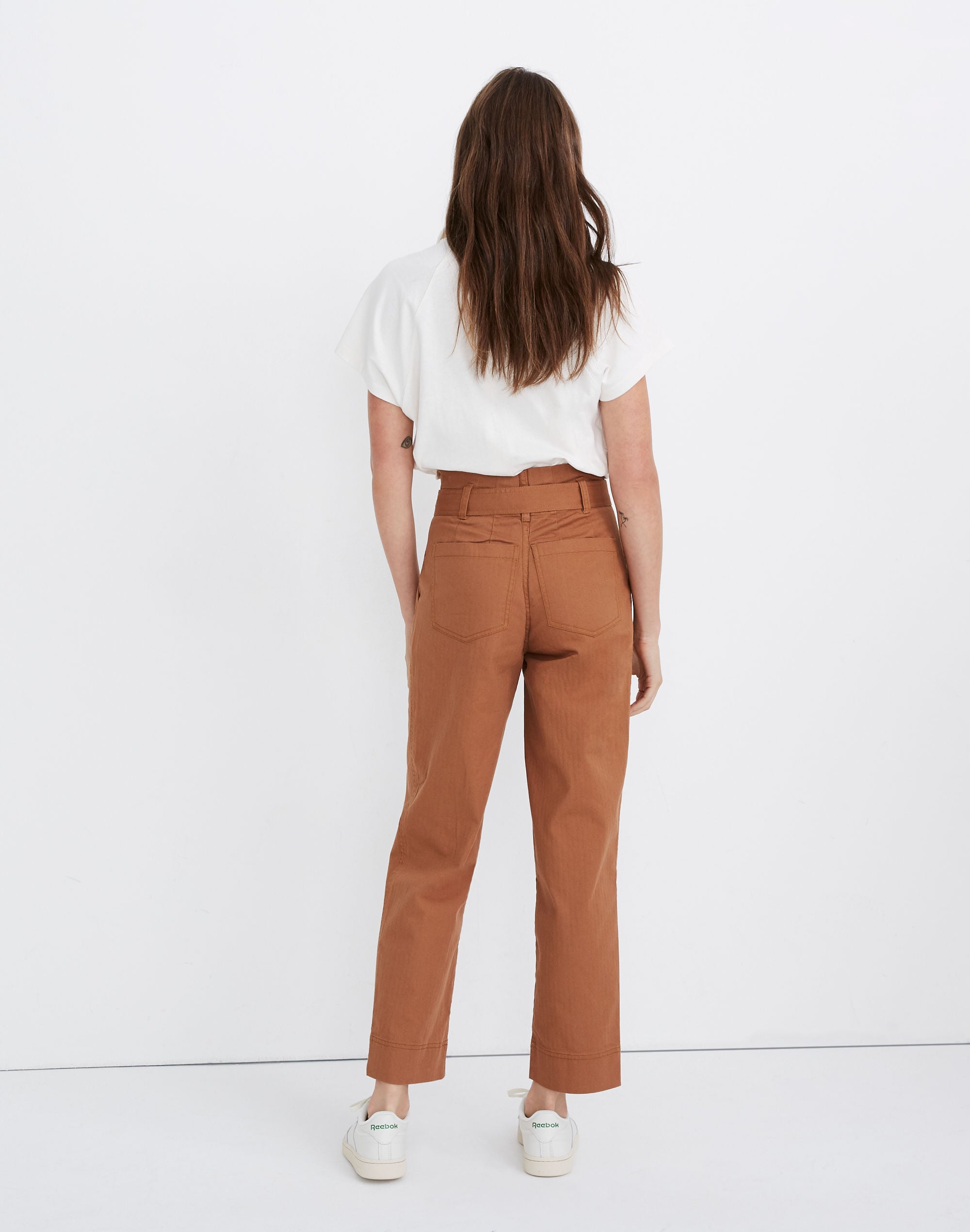 Herringbone Paperbag Pants | Madewell