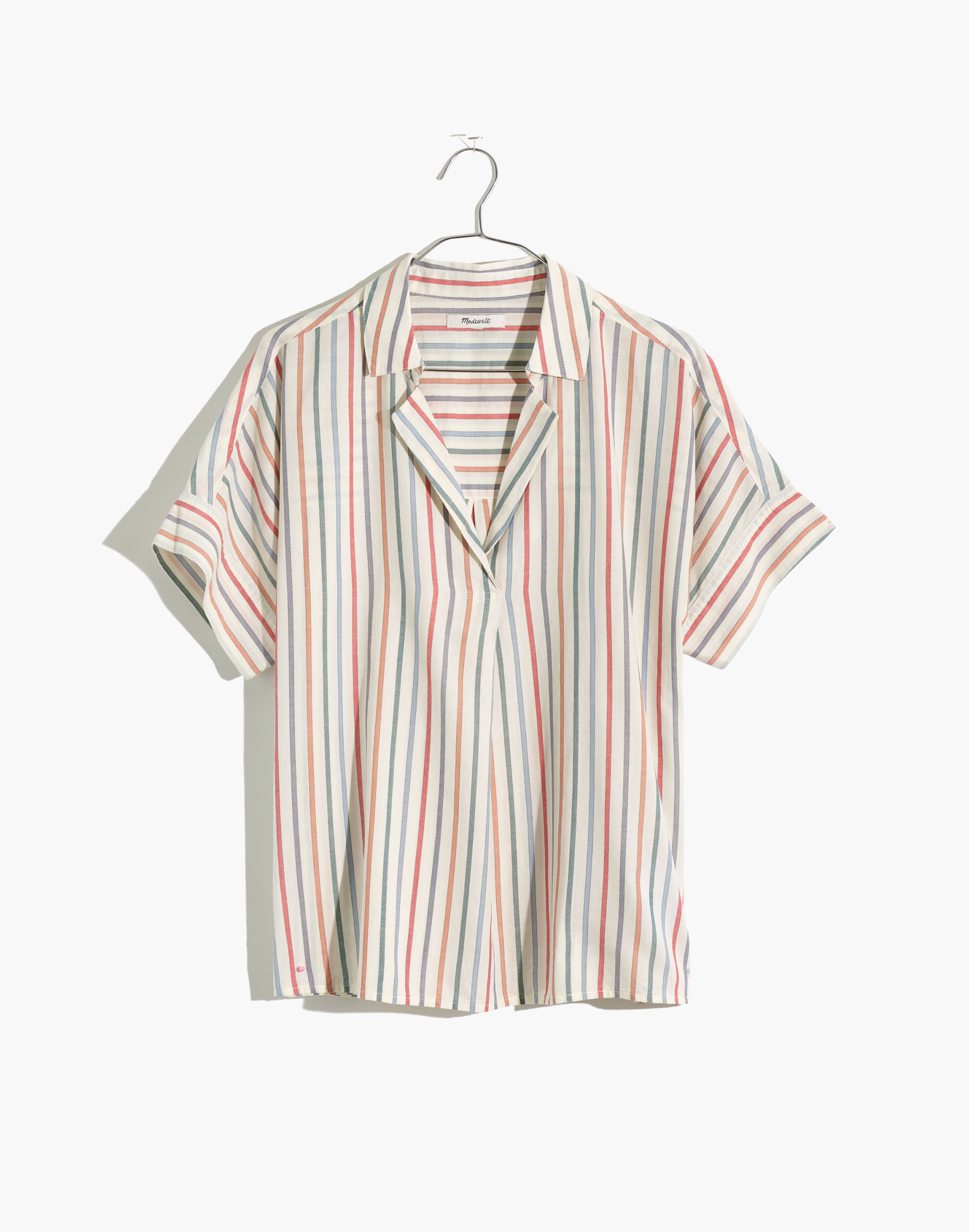 Park Popover Shirt Rainbow Stripe | Madewell