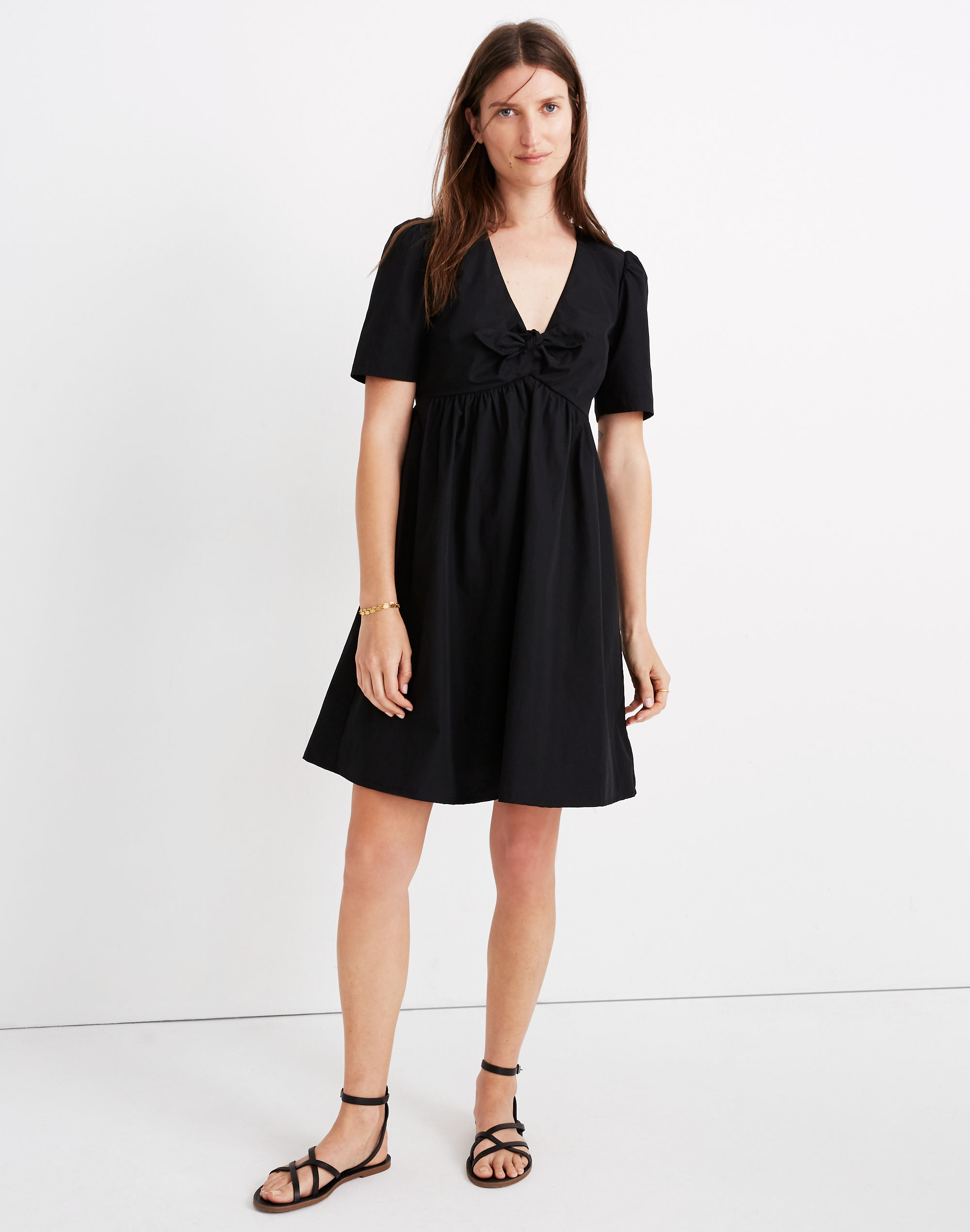 Women's Tie-Front Mini Dress | Madewell