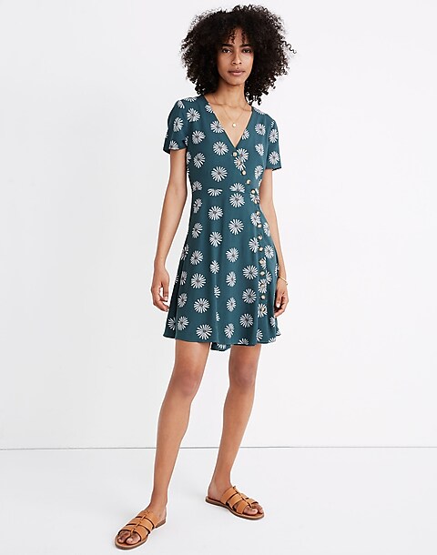 daisy wrap dress