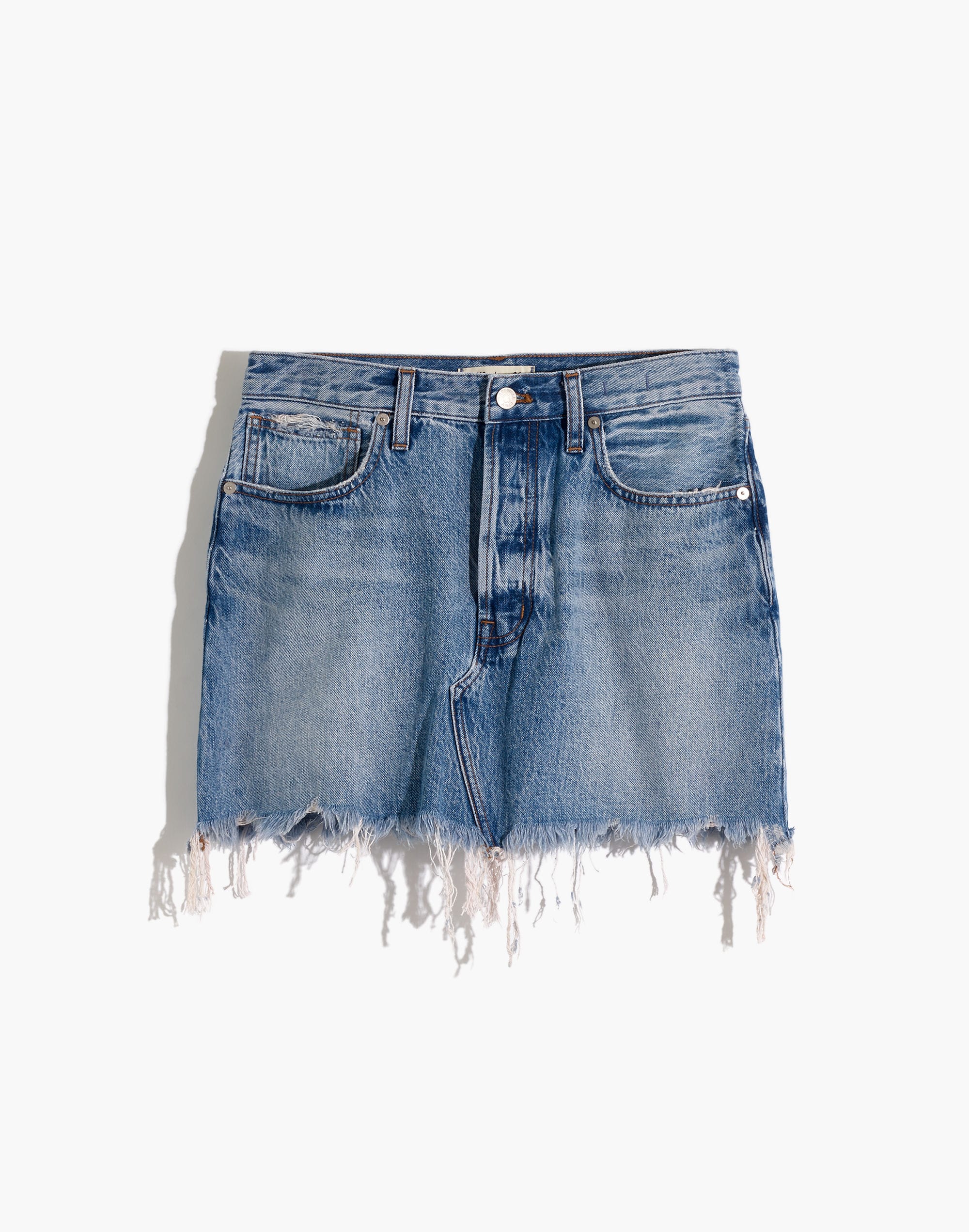 Rigid Denim Relaxed Mini Skirt Rosehill Wash | Madewell