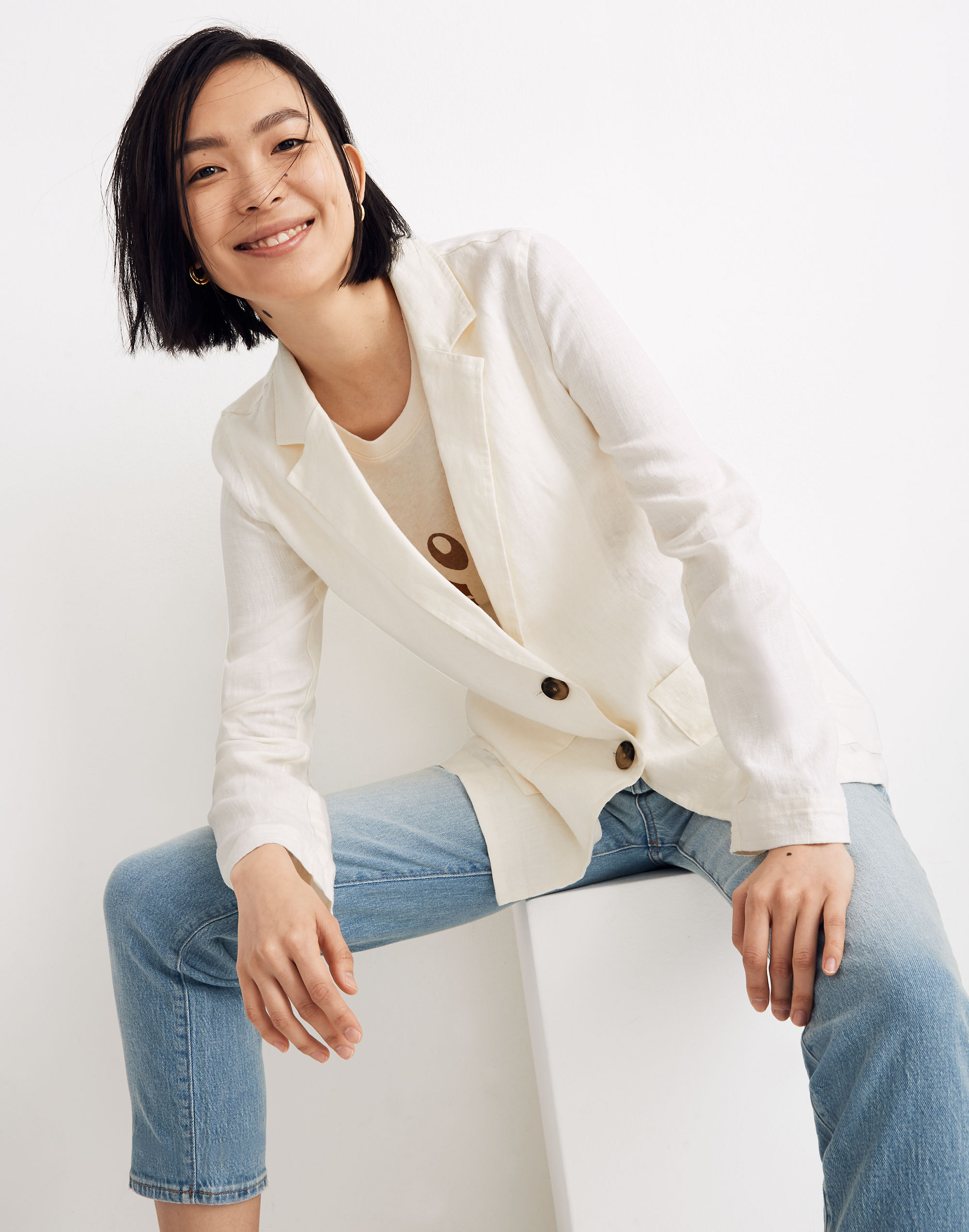 Linen Dorset Blazer | Madewell