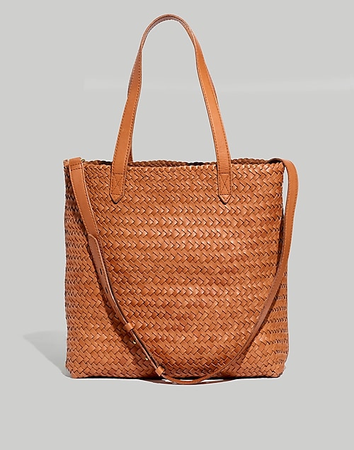 The Woven Leather Basket Bag