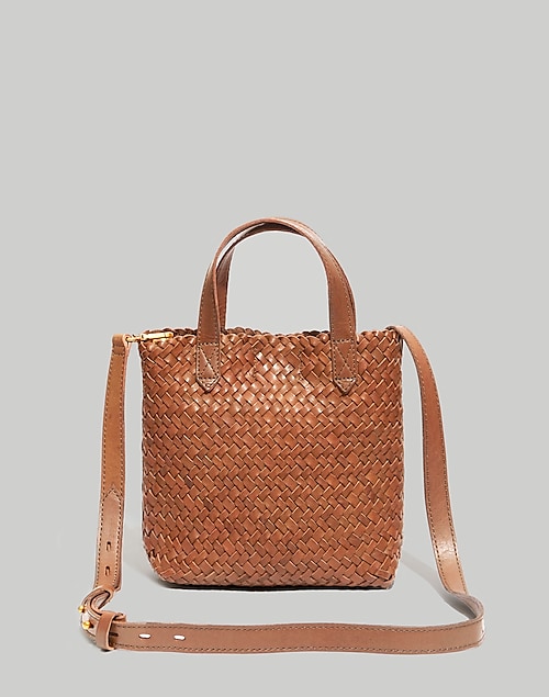 Madewell The Small Transport Crossbody: Woven Leather Edition