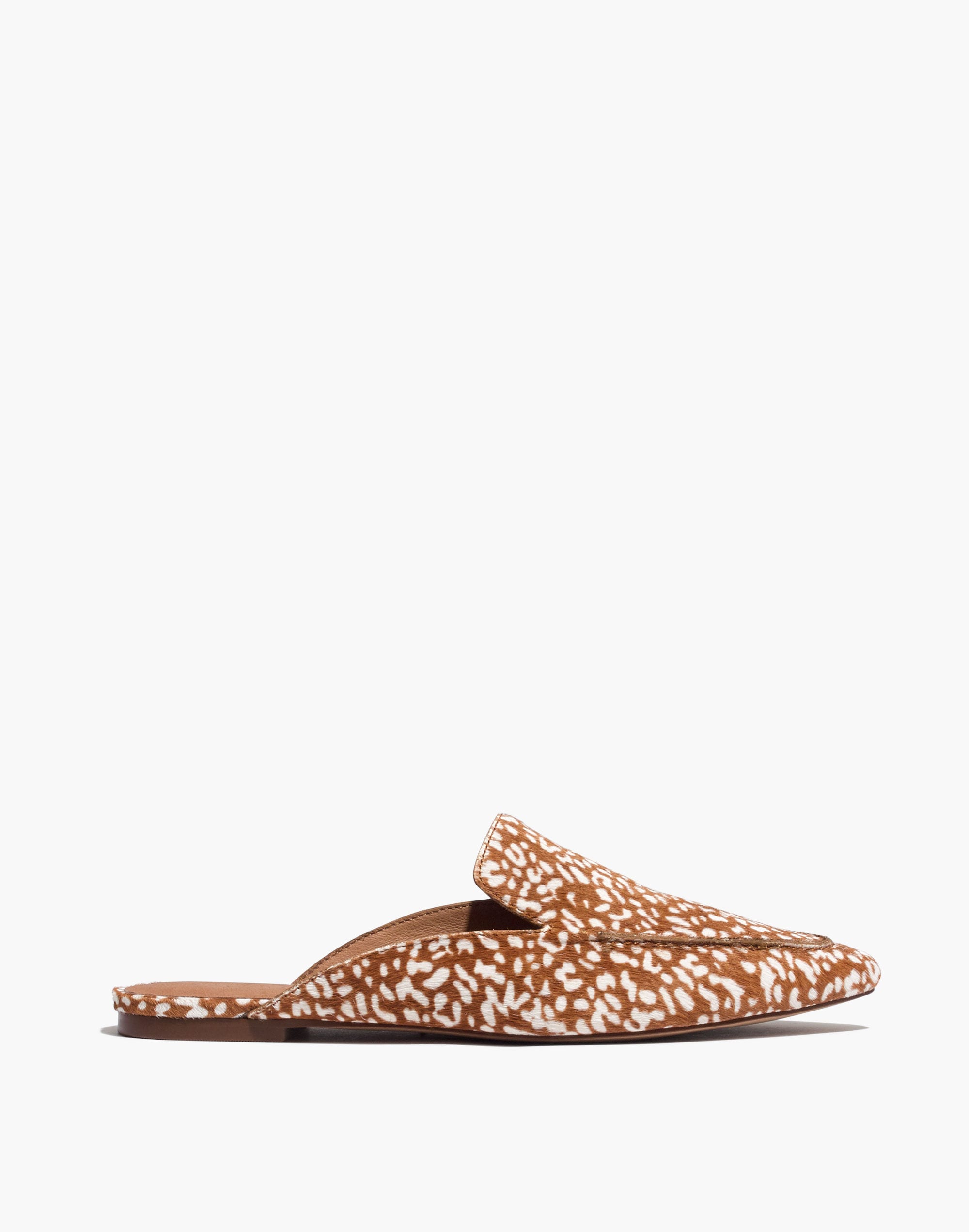 The Frances Skimmer Mule in Mini Leopard Calf Hair | Madewell