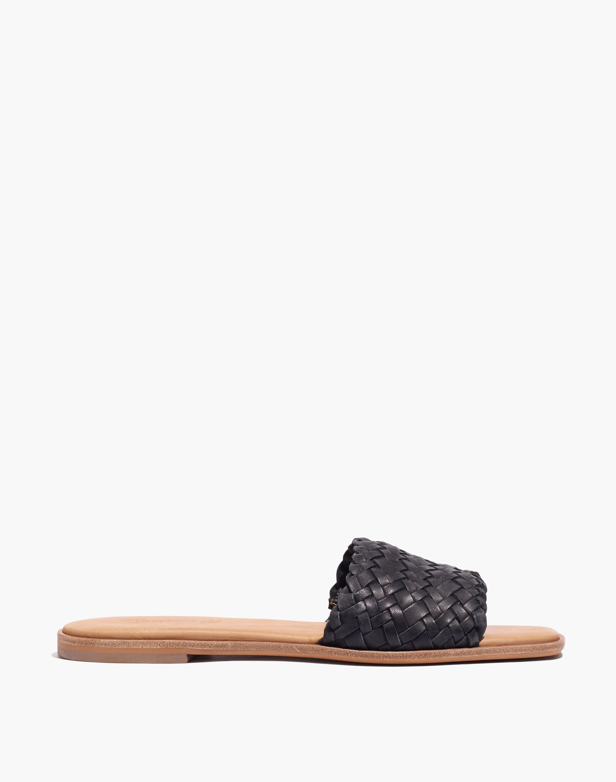 The Lianne Slide Woven Leather | Madewell