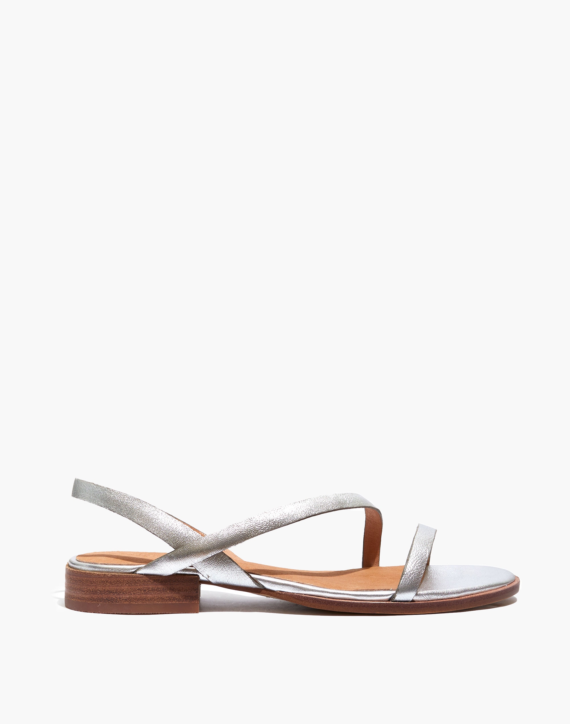 The Heidi Slingback Sandal in Metallic | Madewell