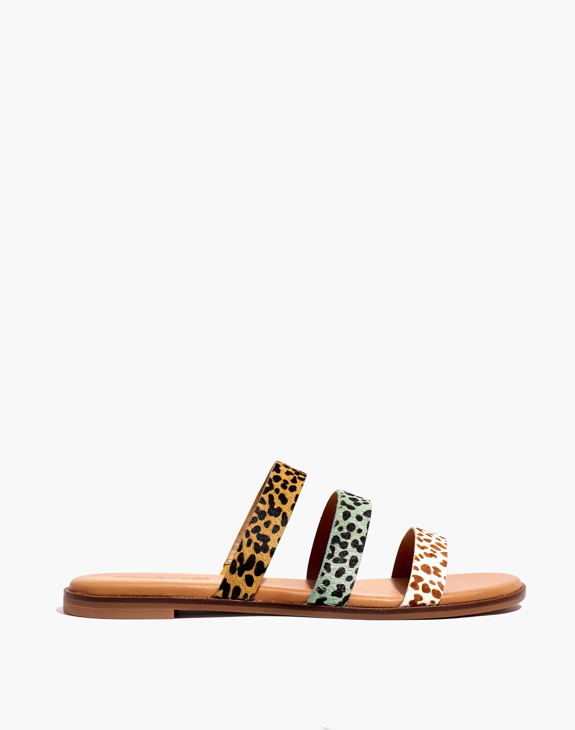 The Ilana Slide Sandal Calf Hair | Madewell