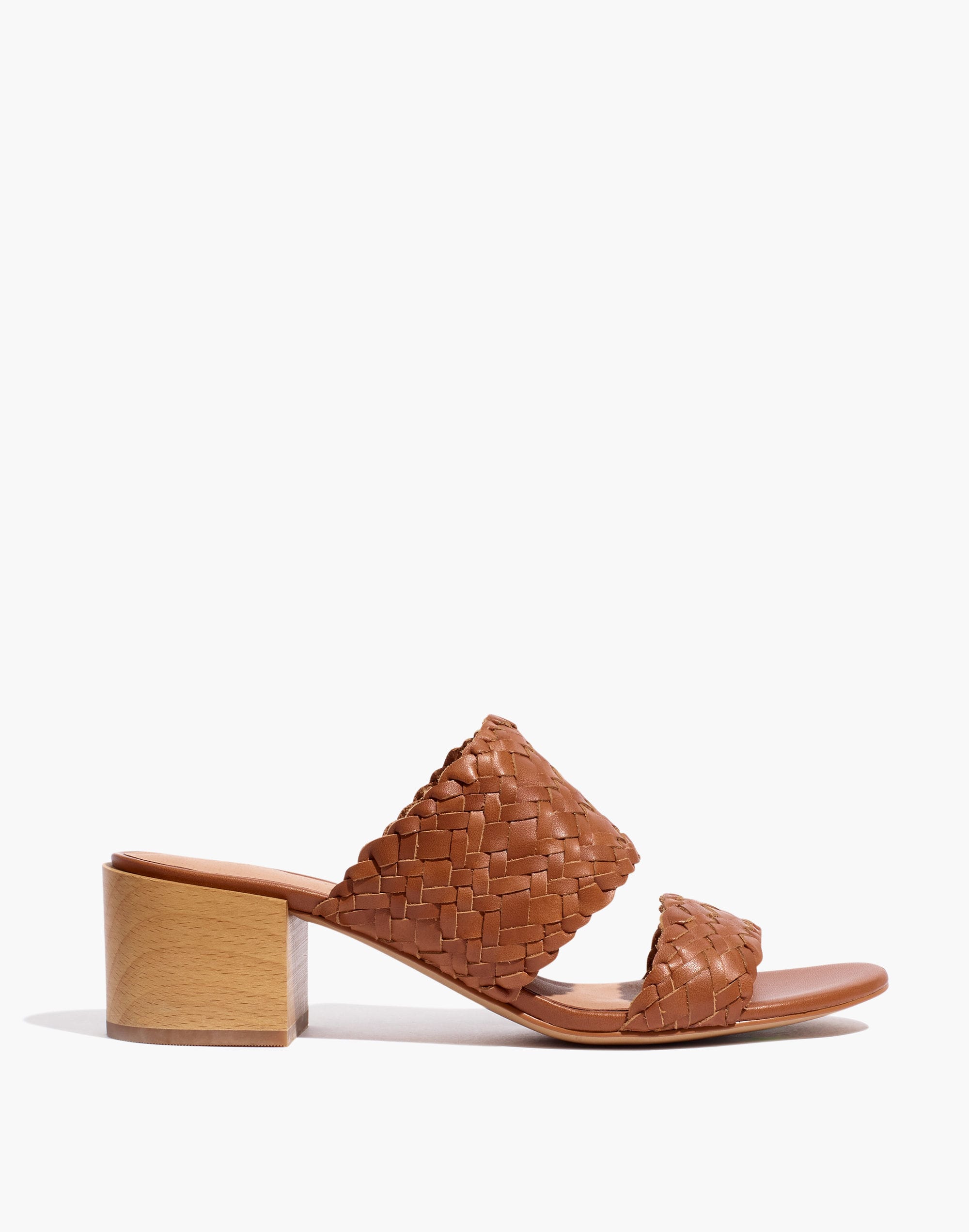 The Kiera Mule Sandal Woven Leather | Madewell