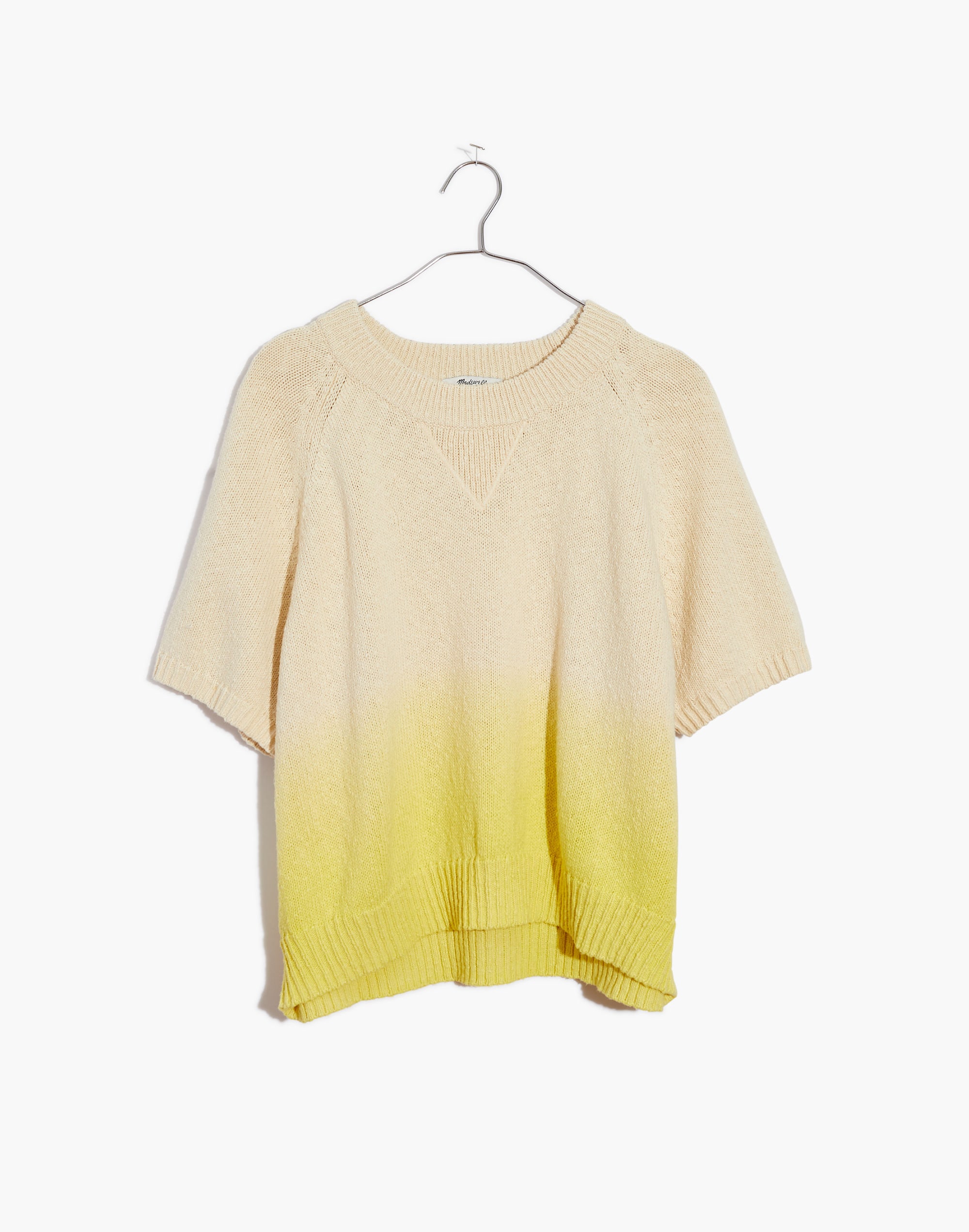 Dip-Dye Raglan Sweater Tee | Madewell