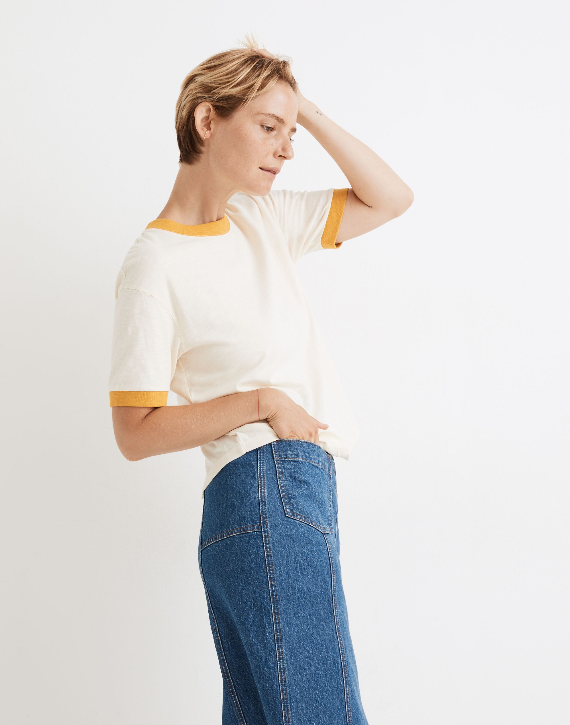 Ringer Everyday Crop Tee | Madewell