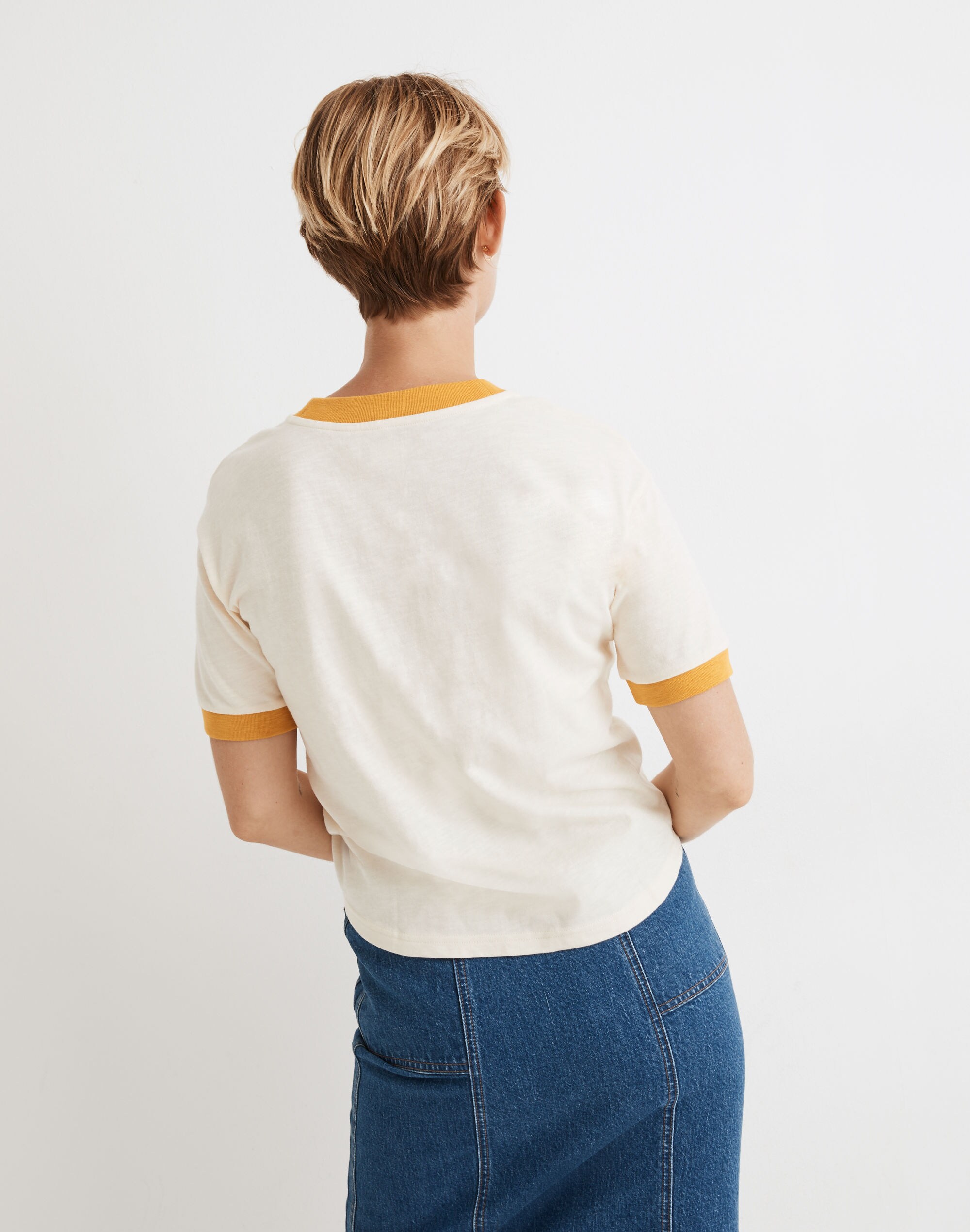 Ringer Everyday Crop Tee | Madewell