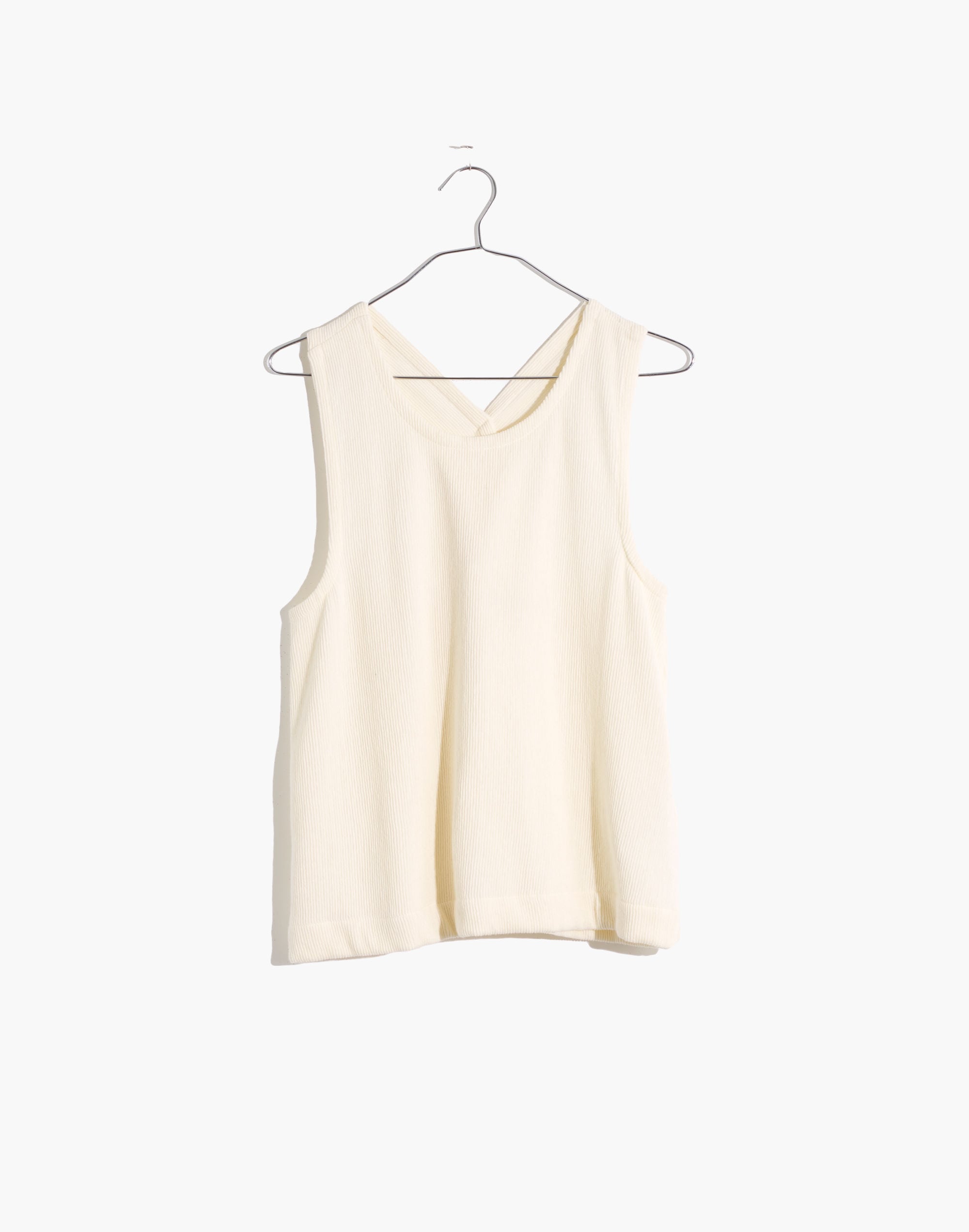 Ottoman Jacquard Cross-Back Tank Top | Madewell