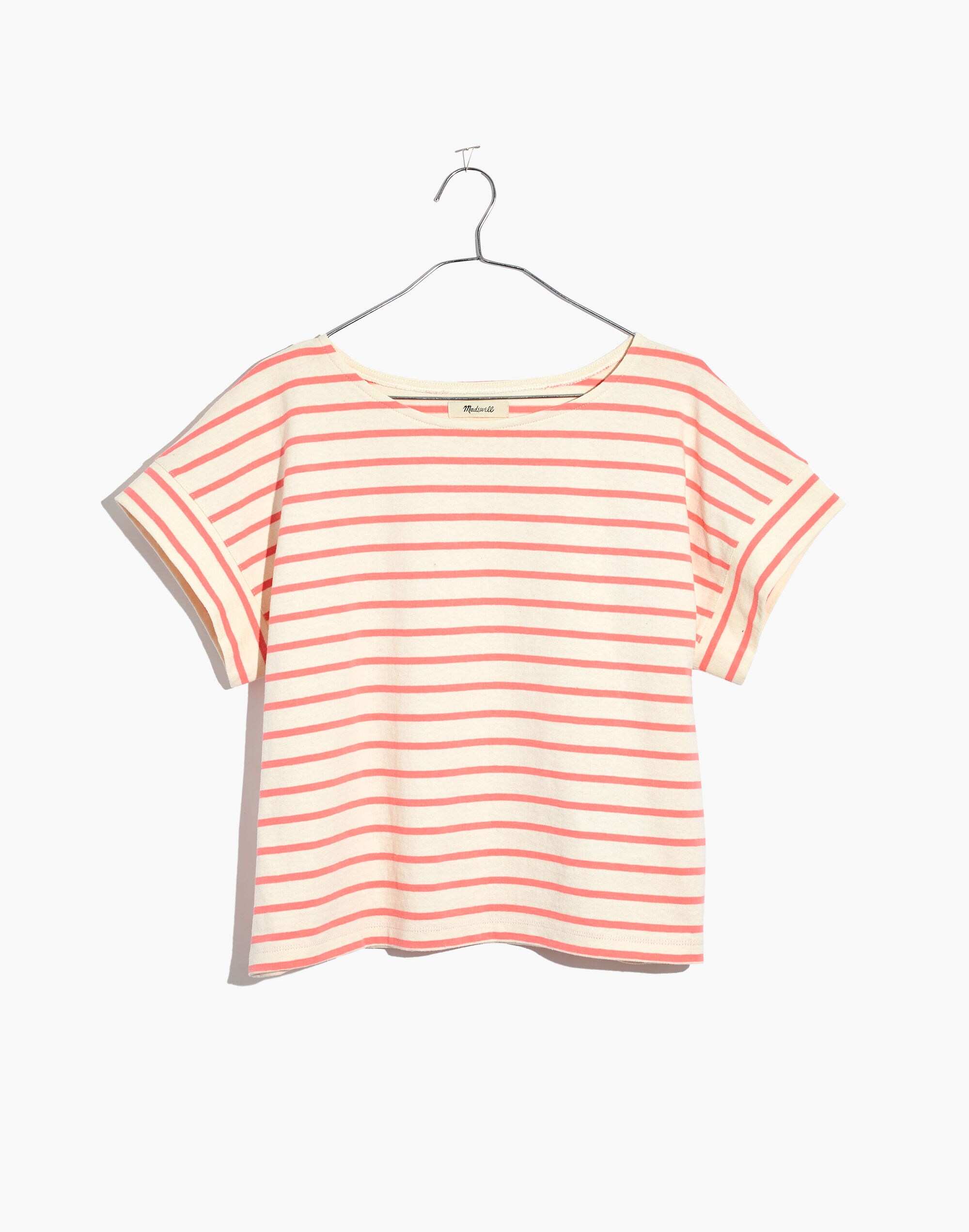 Boxy-Crop Tee in Tacoma Stripe | Madewell