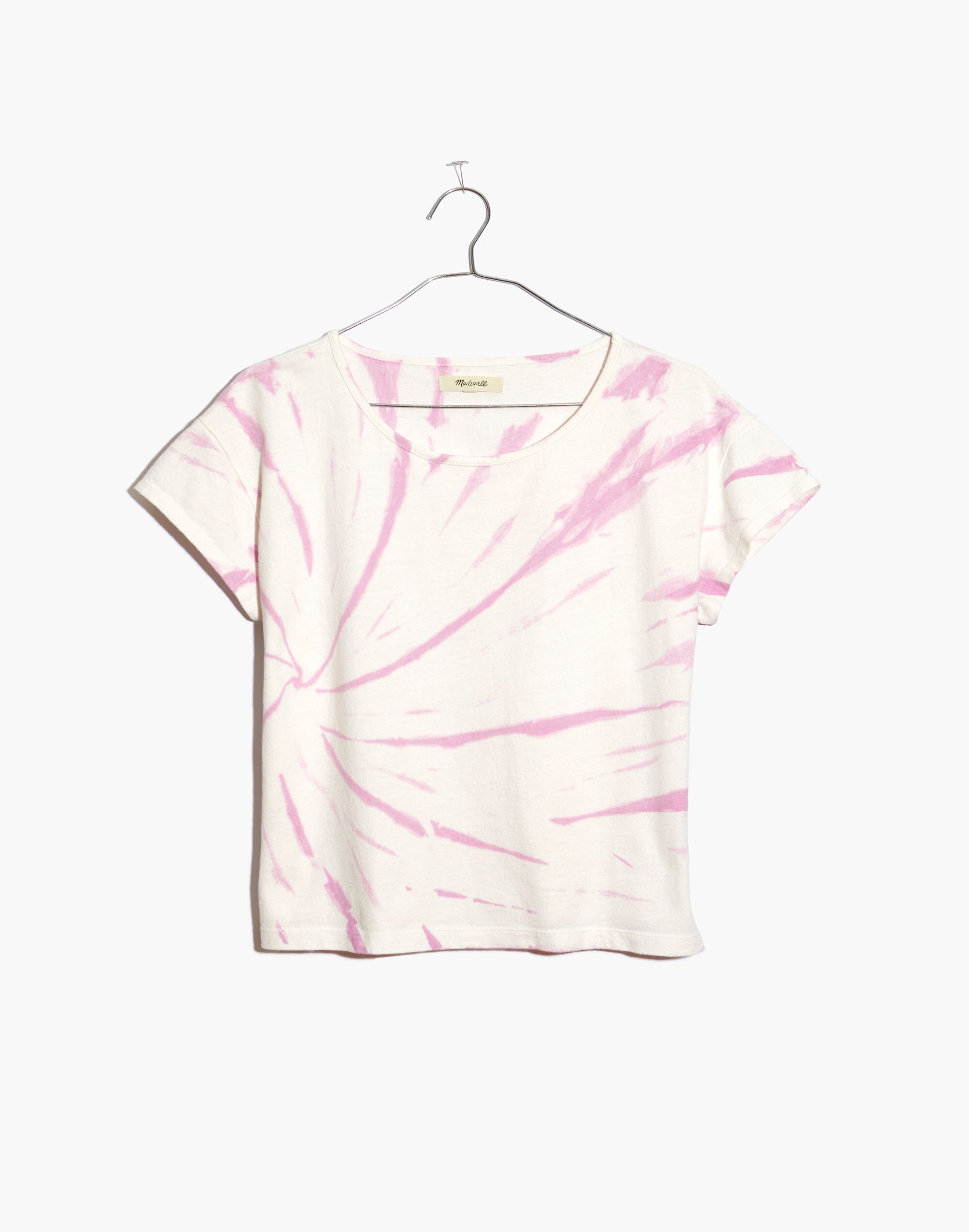 Tie-Dye Cap-Sleeve Boxy Tee | Madewell