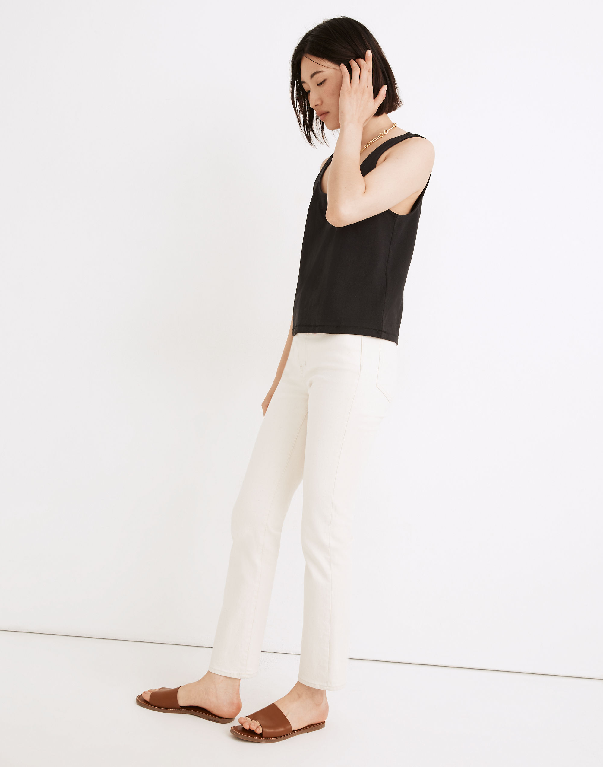 Boxy-Crop Tank Top | Madewell