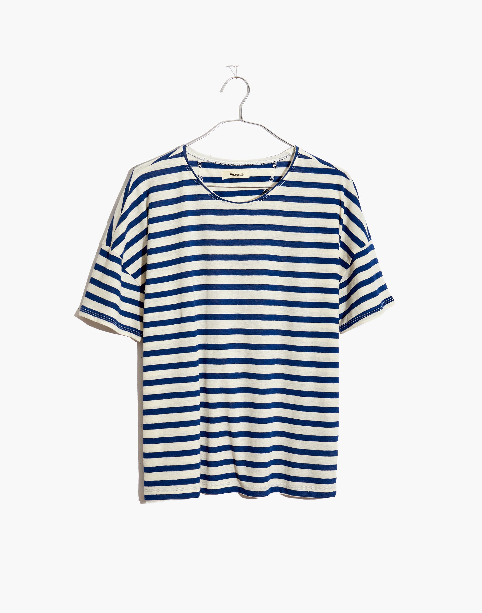 Raw-Edged Hangout Tee in Ashmead Stripe | Madewell