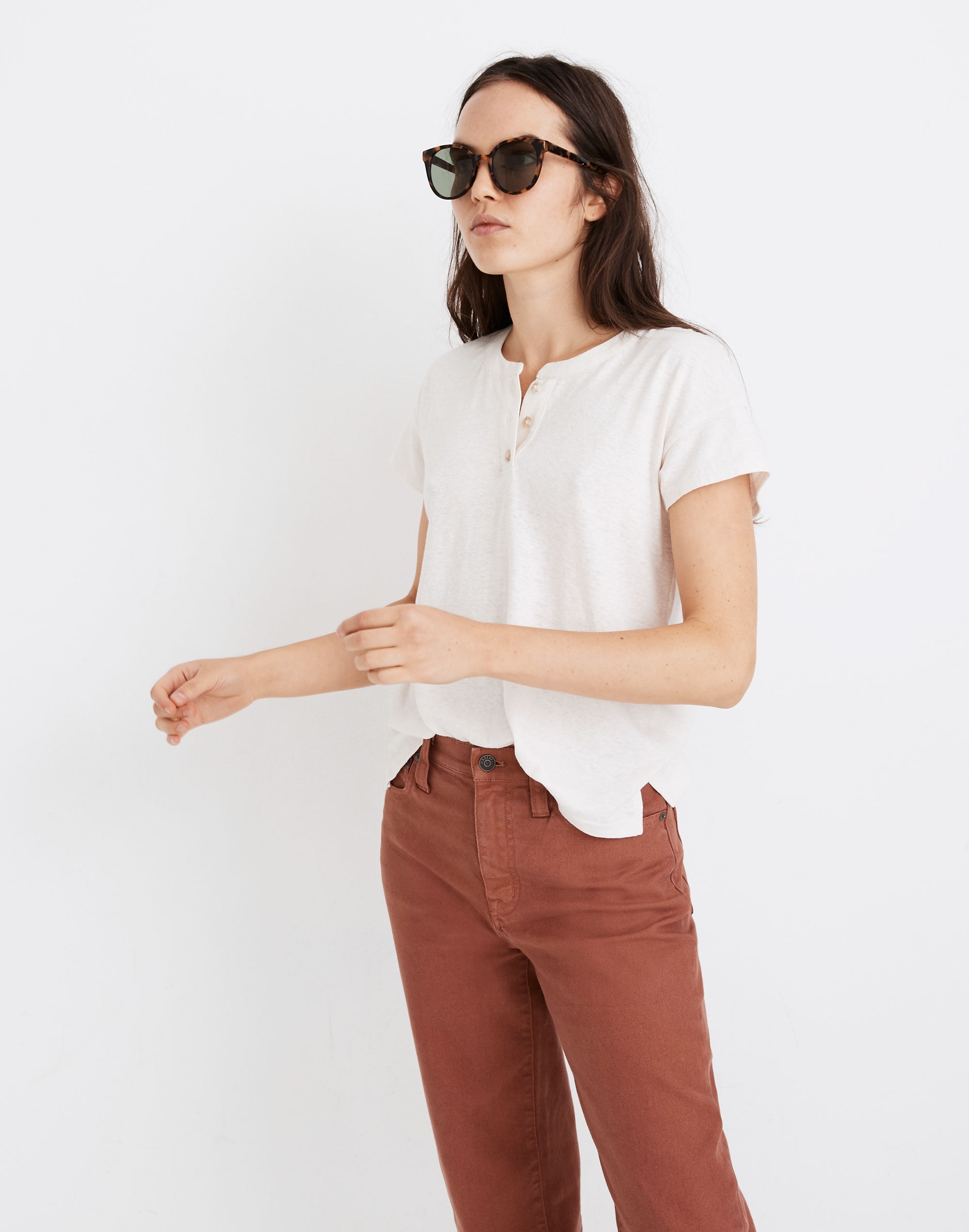 Hemp-Cotton Brother Henley Tee | Madewell