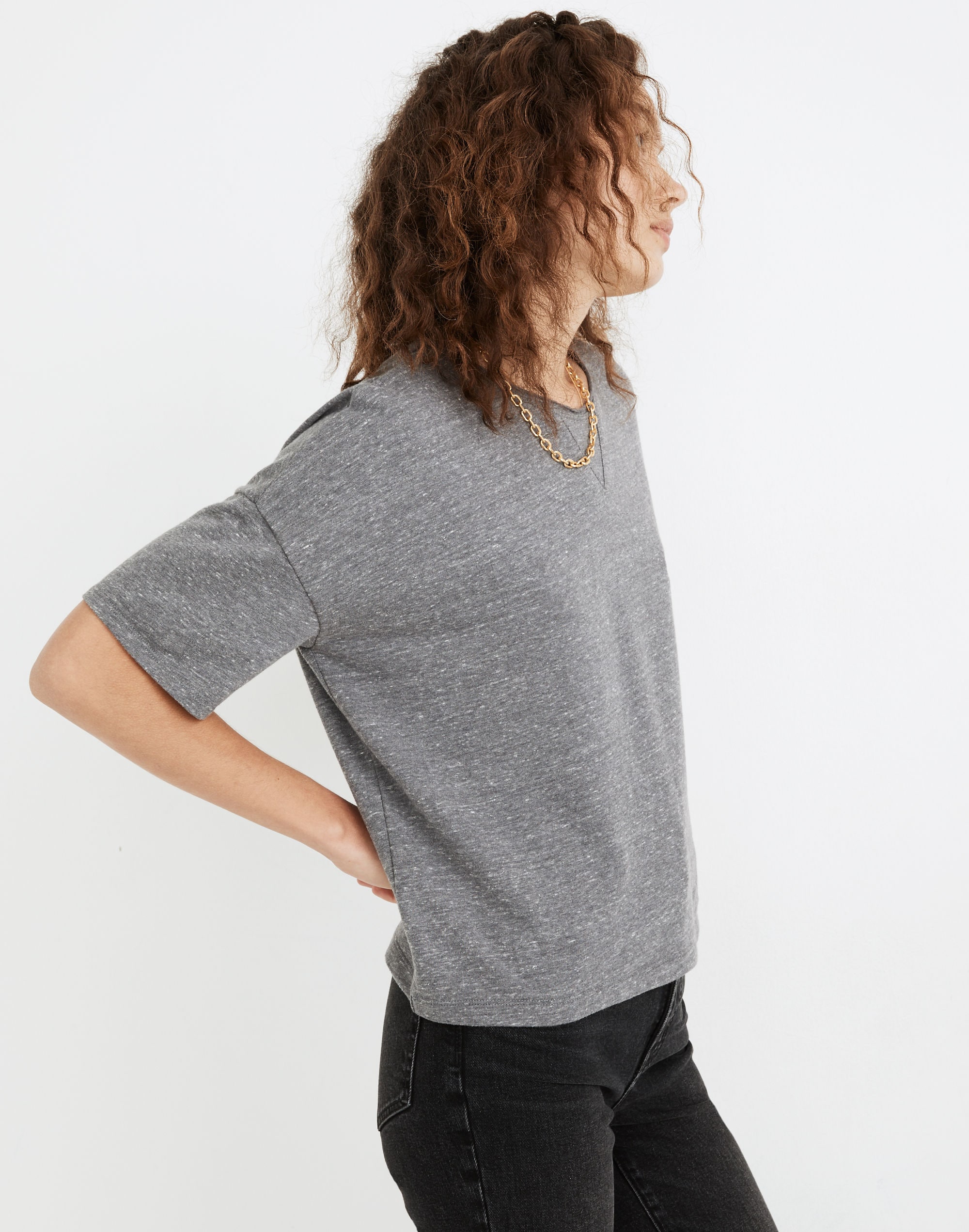 Marled Sweatshirt Tee | Madewell