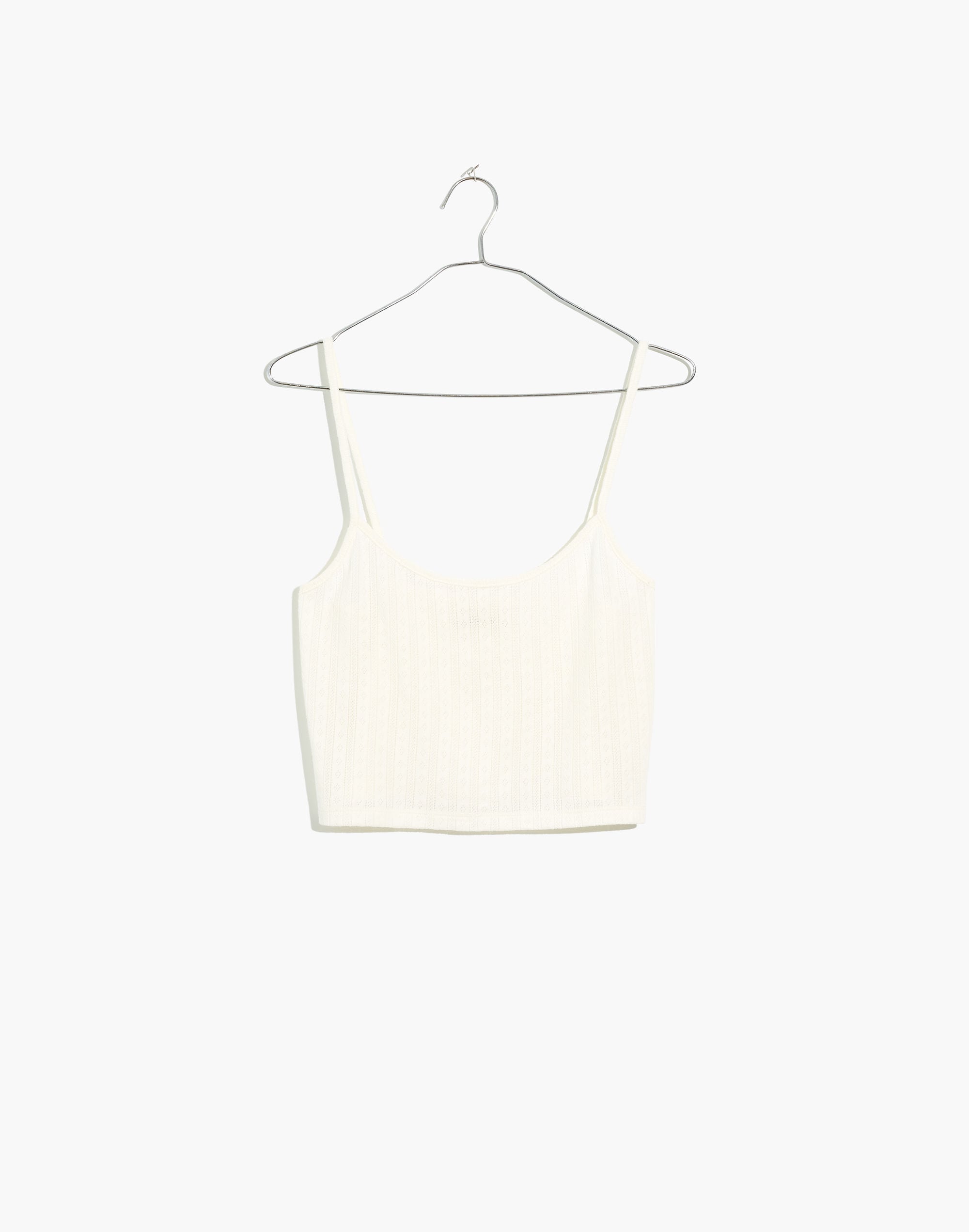 Pointelle Knit Pajama Crop Cami | Madewell