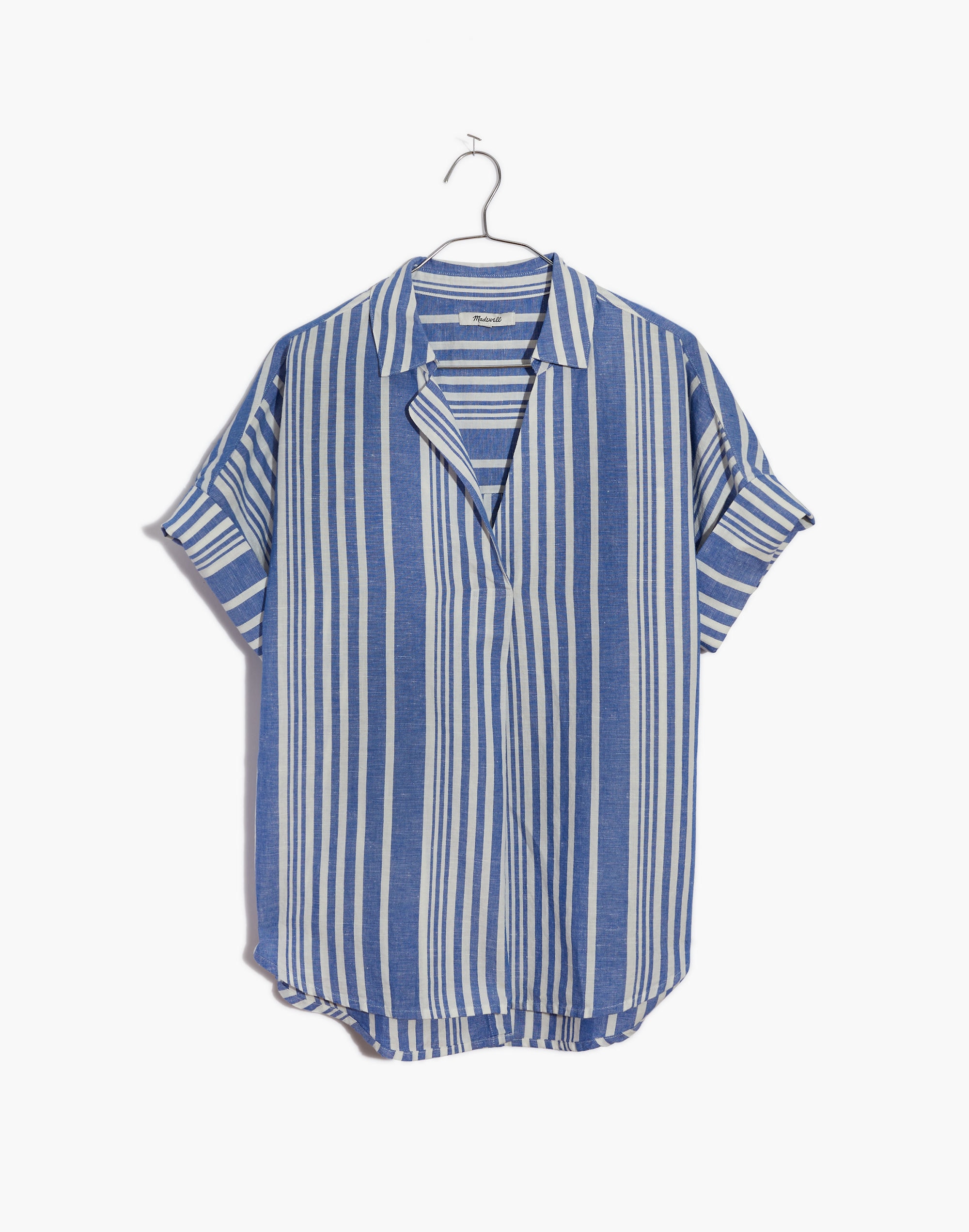 Courier Button-Back Shirt in Hinsdale Stripe | Madewell