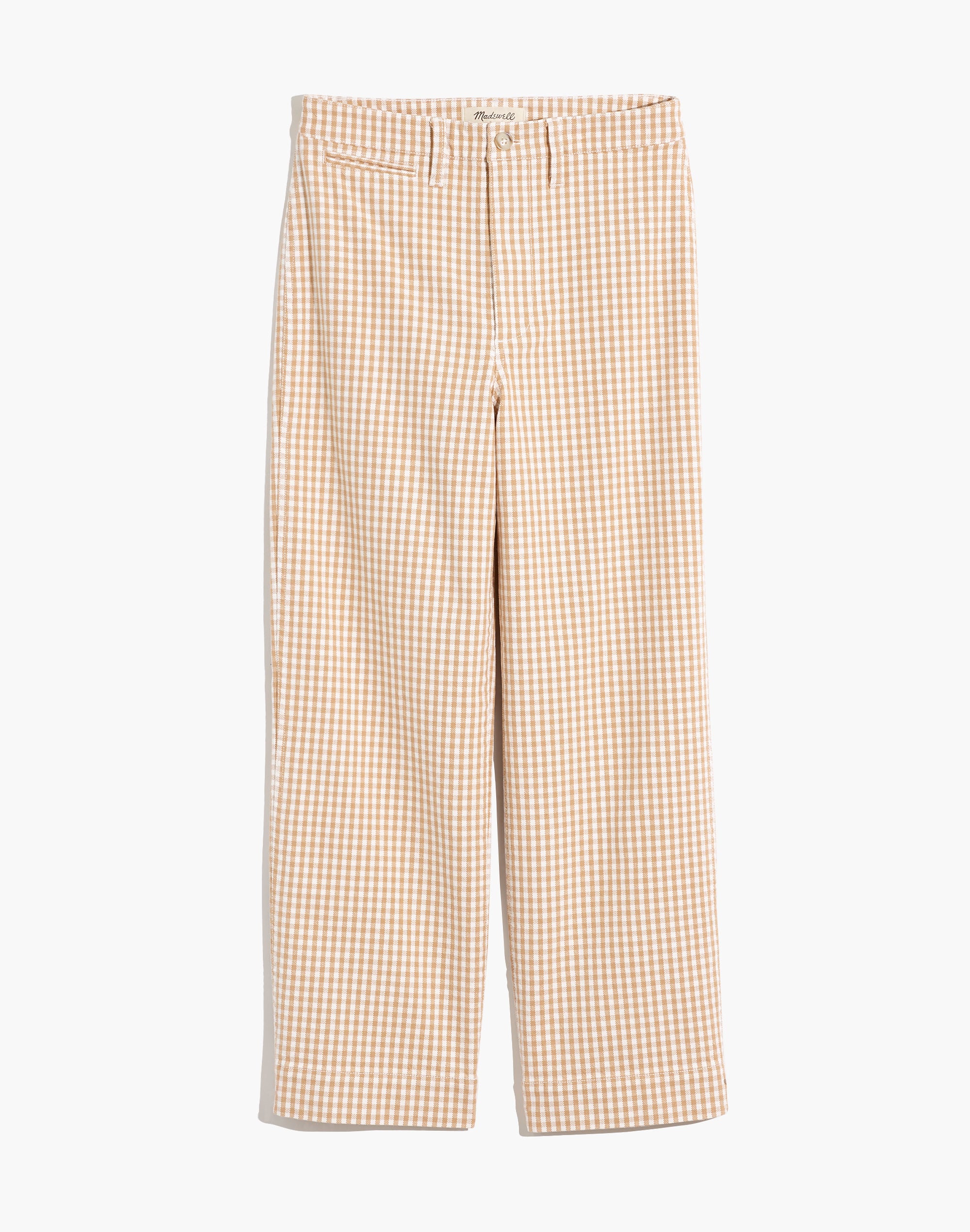 Slim Emmett Wide-Leg Pants in Gingham Check | Madewell