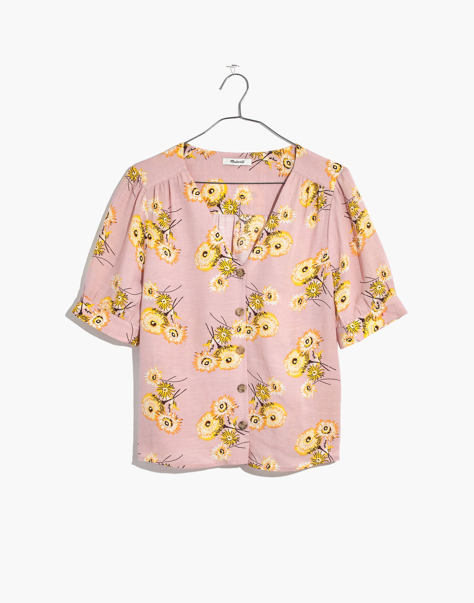 Plaza Button-Front Shirt in Dutch Dandelions | Madewell