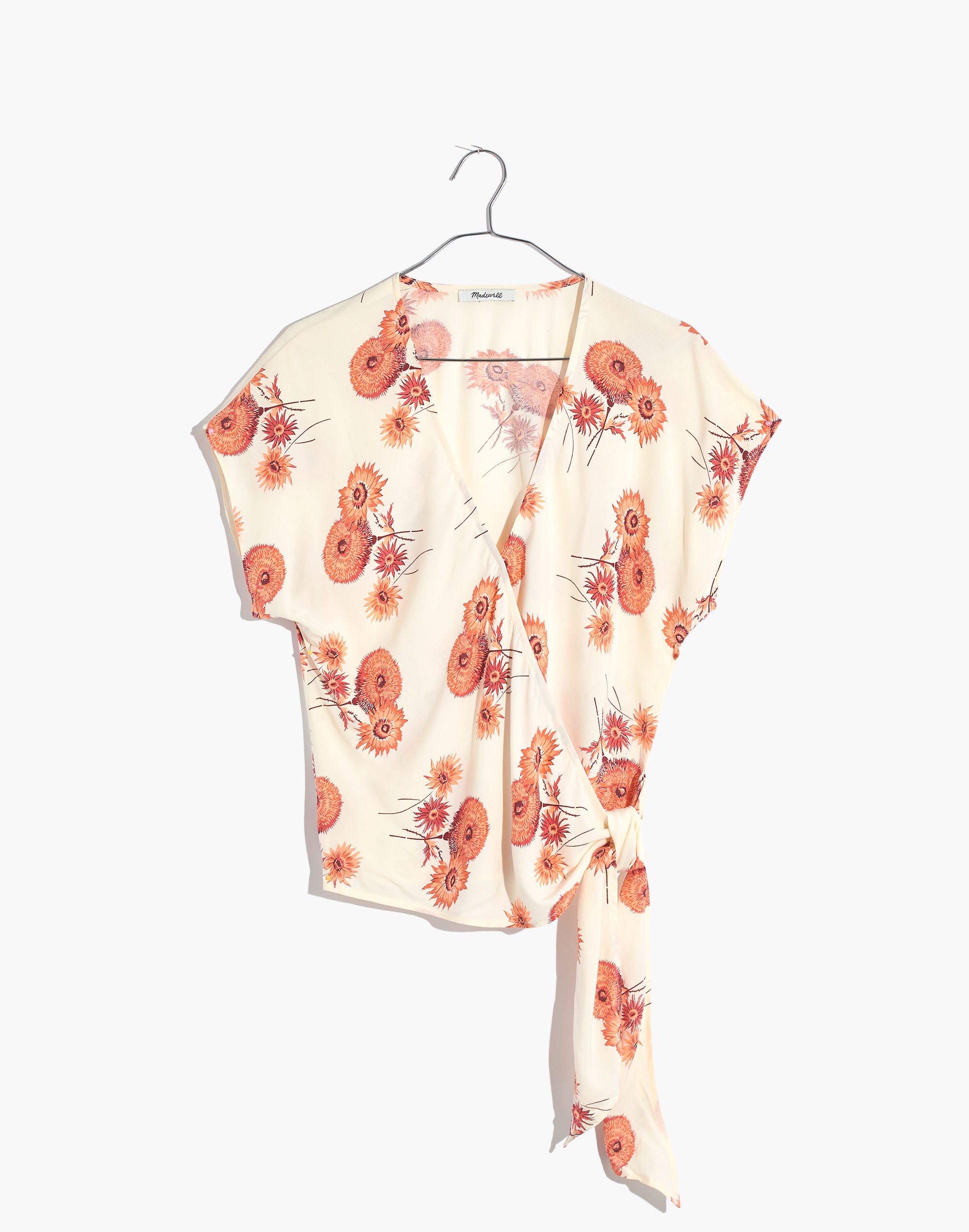 Sash-Tie Wrap Top Dutch Dandelions | Madewell