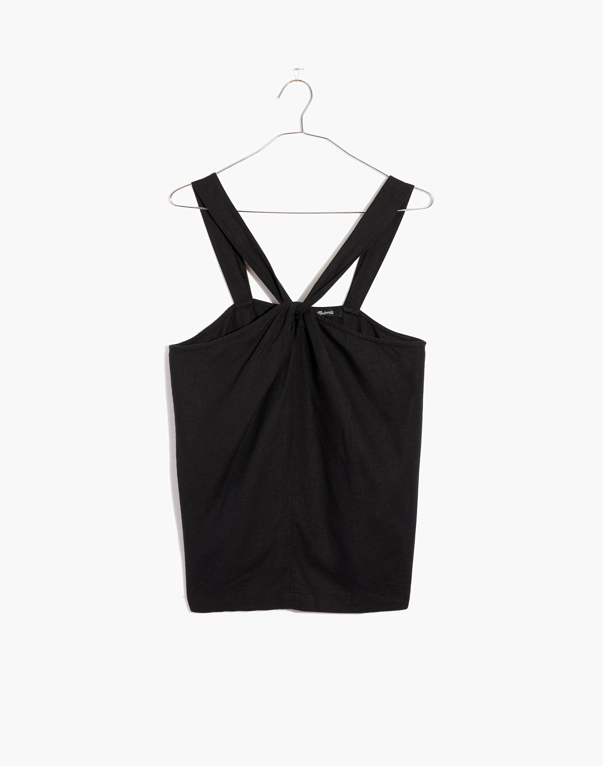 Linen-Blend Halter Tank Top | Madewell