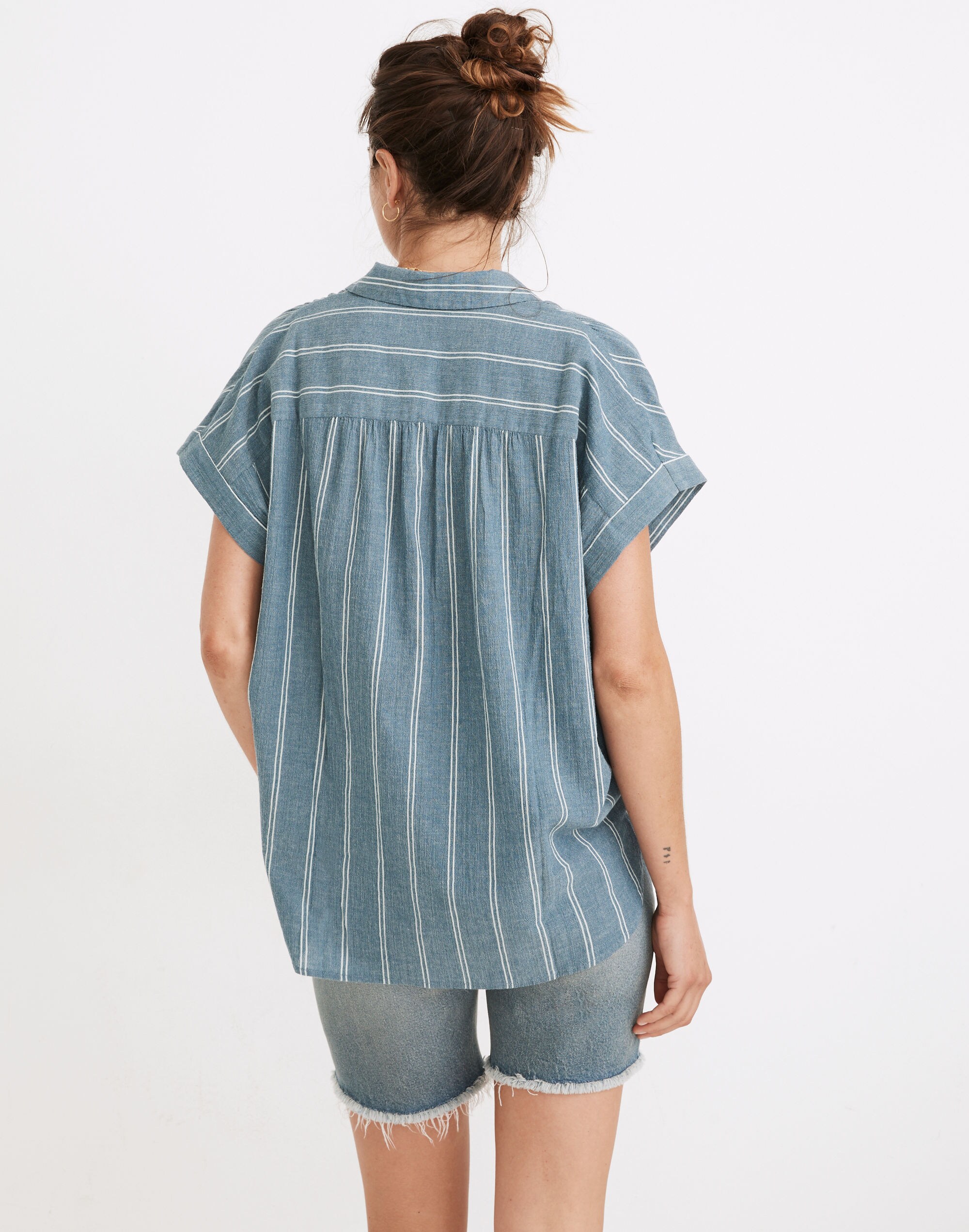 Central Shirt in Caspian Stripe | Madewell