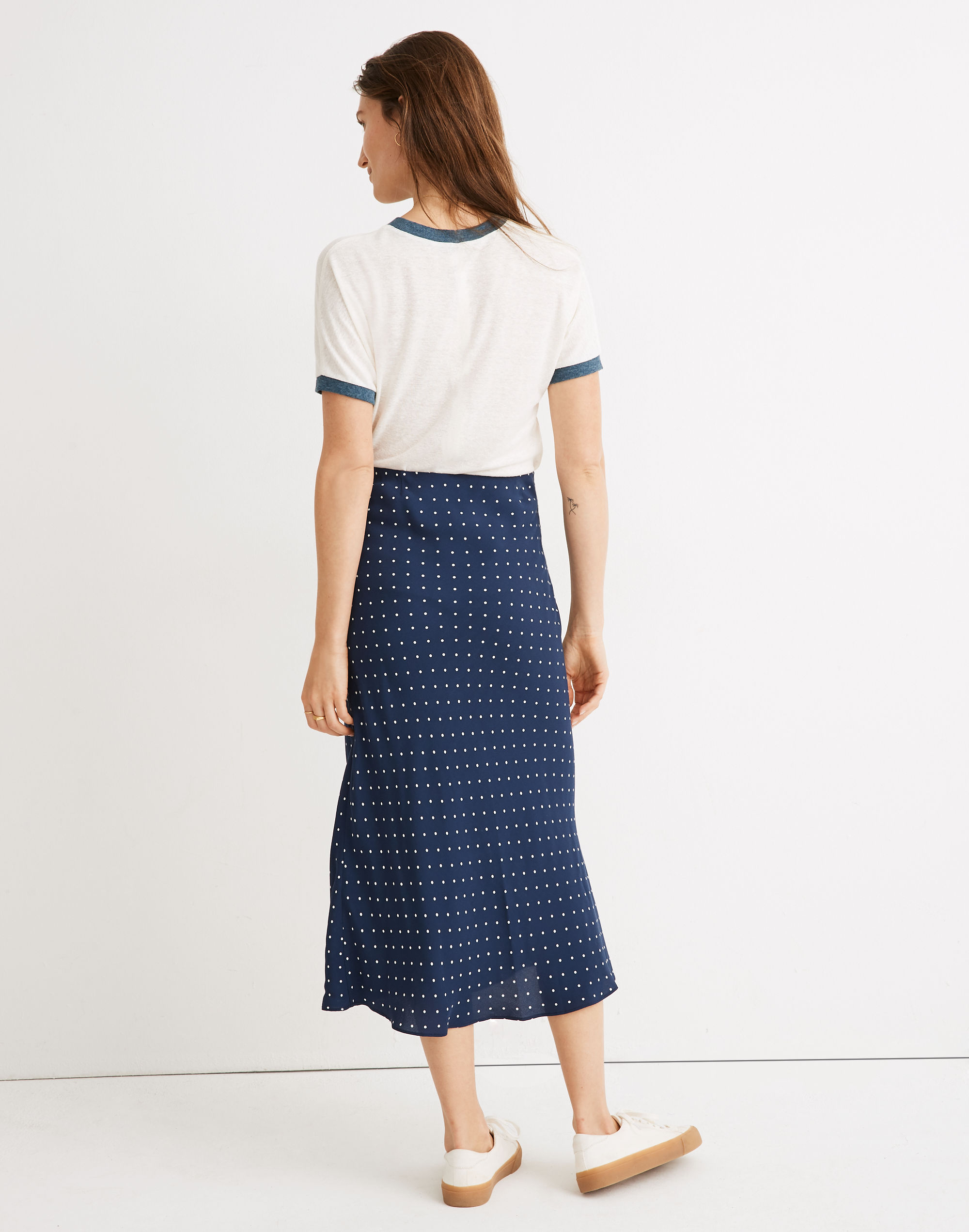 Midi Slip Skirt Polka Dot | Madewell