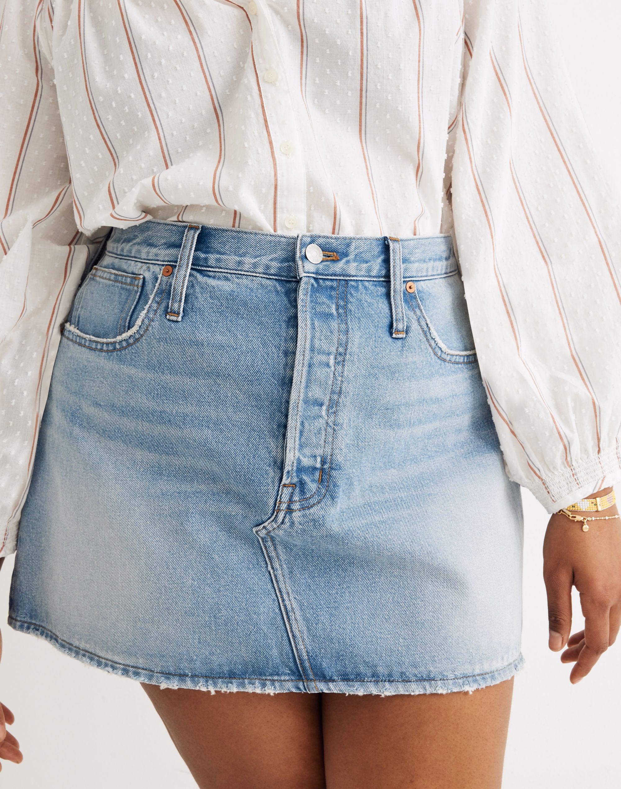 Rigid Denim Relaxed Mini Skirt Northdale Wash | Madewell