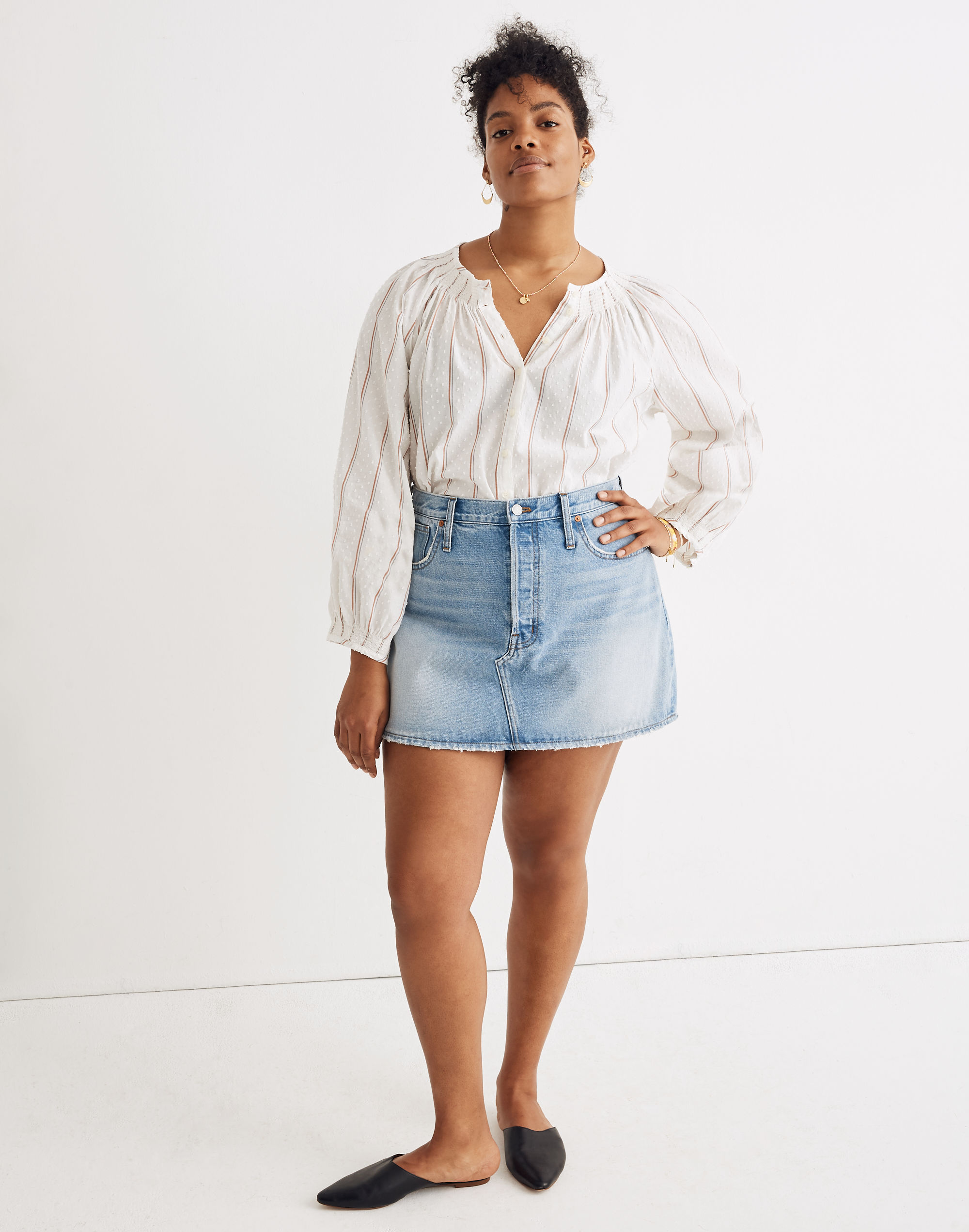 Rigid Denim Relaxed Mini Skirt Northdale Wash | Madewell