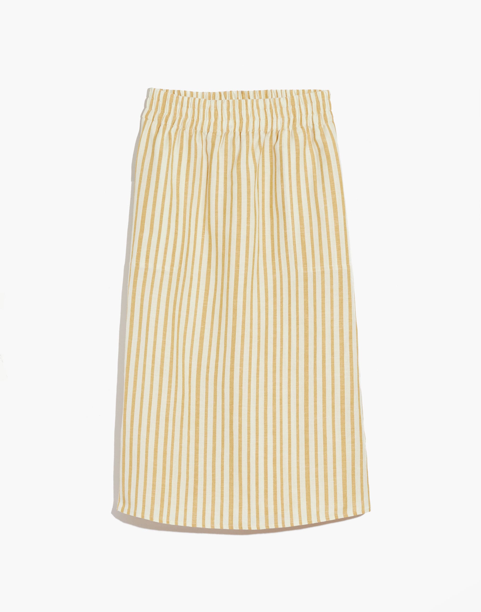 Smocked-Waist Midi Skirt Stripe | Madewell