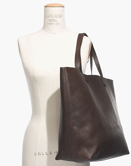 Madewell The Foldover Transport Tote In Dark Cabernet