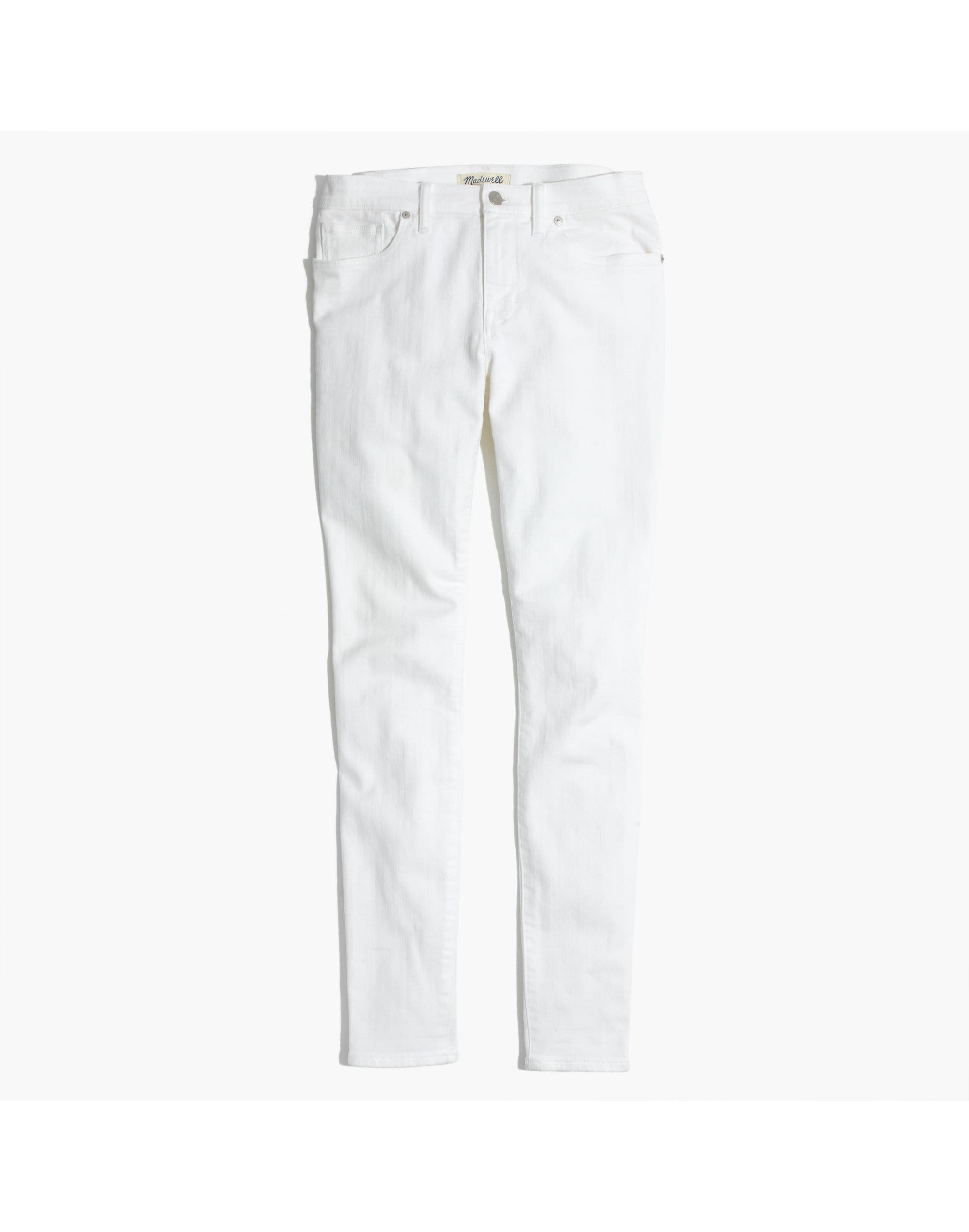 8" Skinny Jeans in Pure White | Madewell