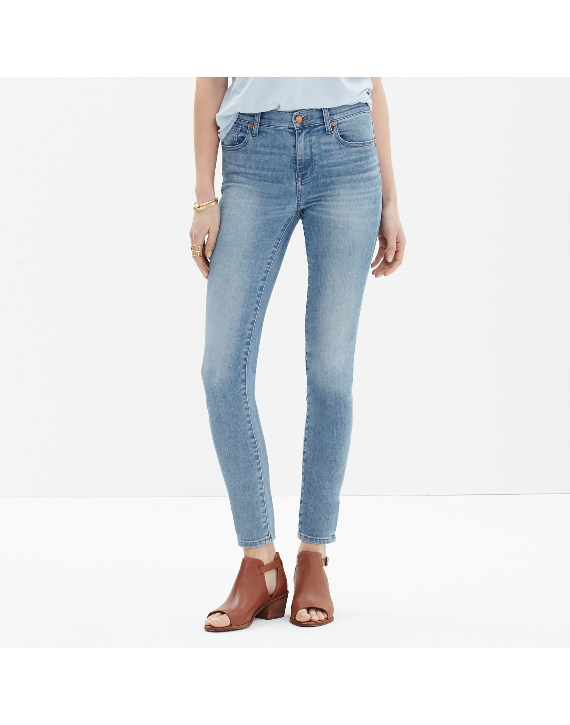 High Riser Skinny Skinny Crop Jeans in Mazzy Wash | Madewell