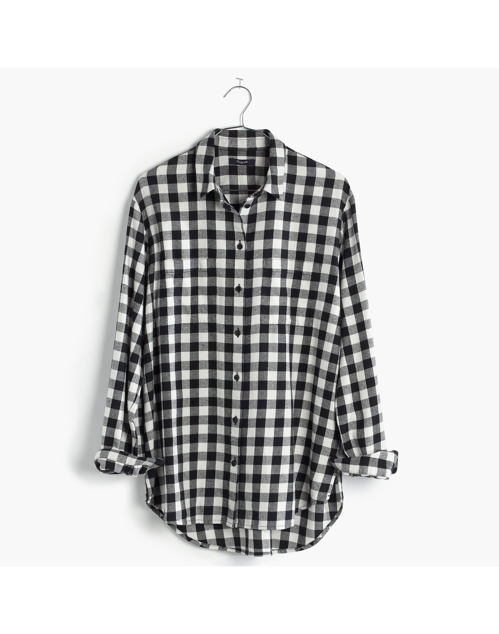 Flannel Oversized Boyshirt Buffalo Check | Madewell