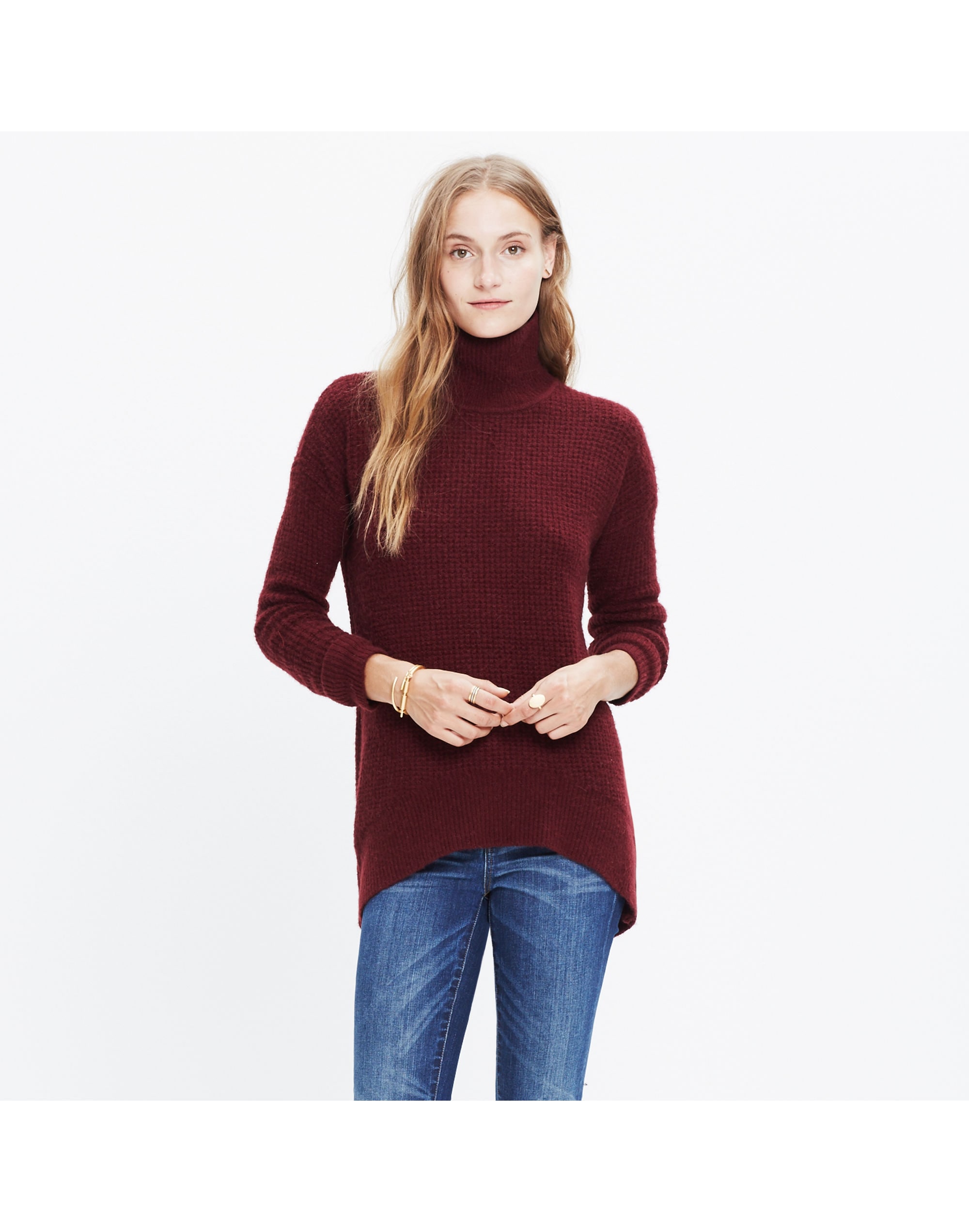 Wafflestitch Turtleneck Sweater | Madewell